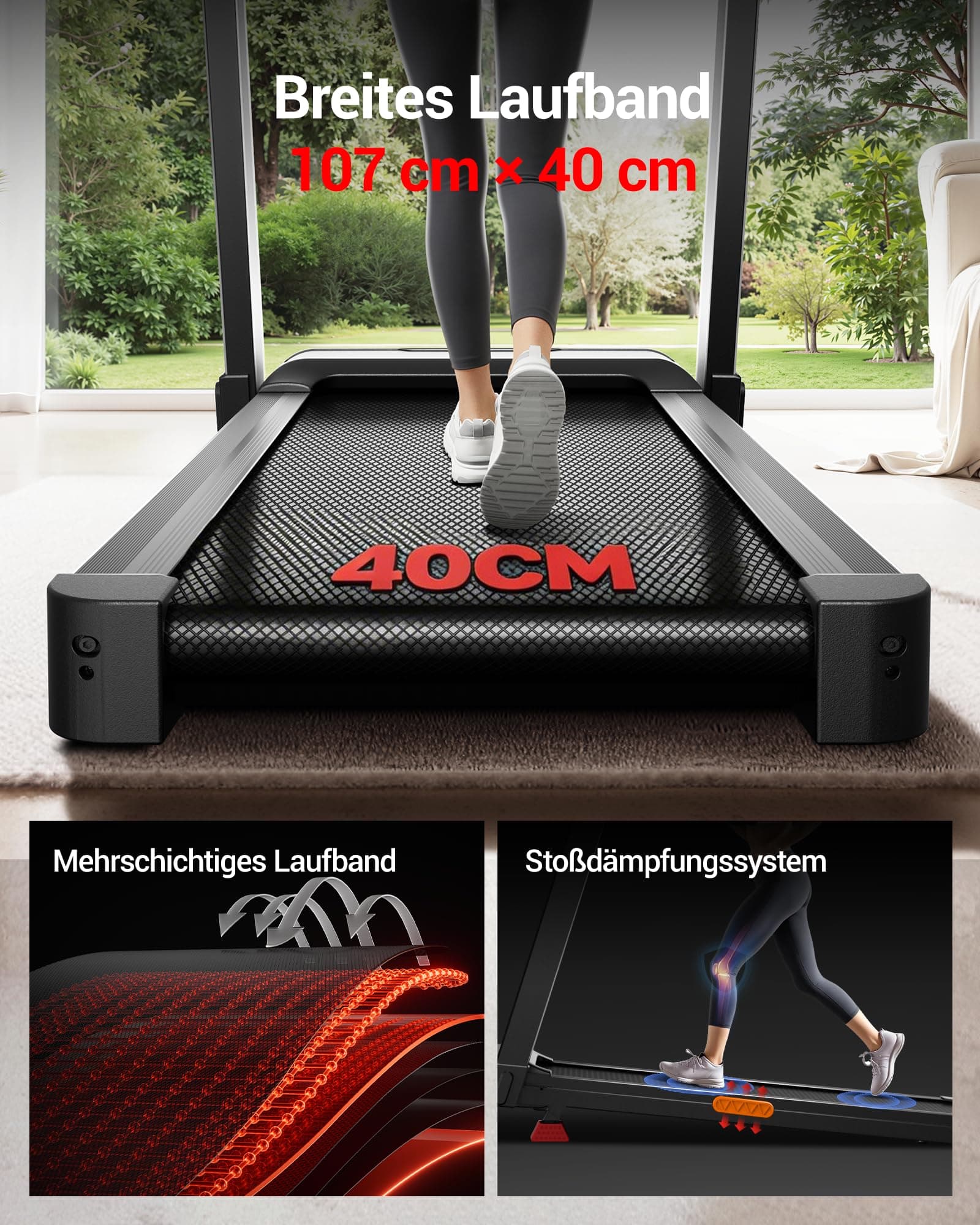 CURSOR FITNESS CURSOR Laufband für Zuhause mit Steigung 16% – Bild 6