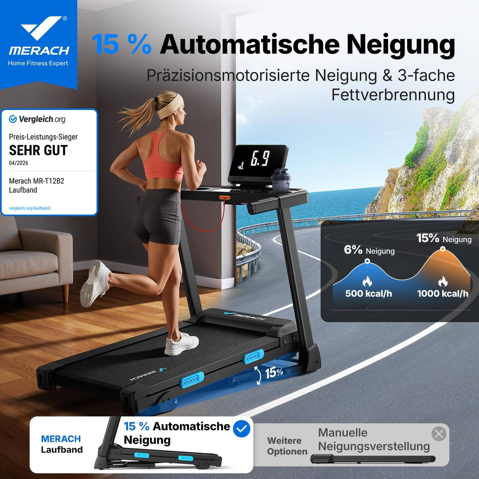 MERACH Laufband für Zuhause – Bild 2
