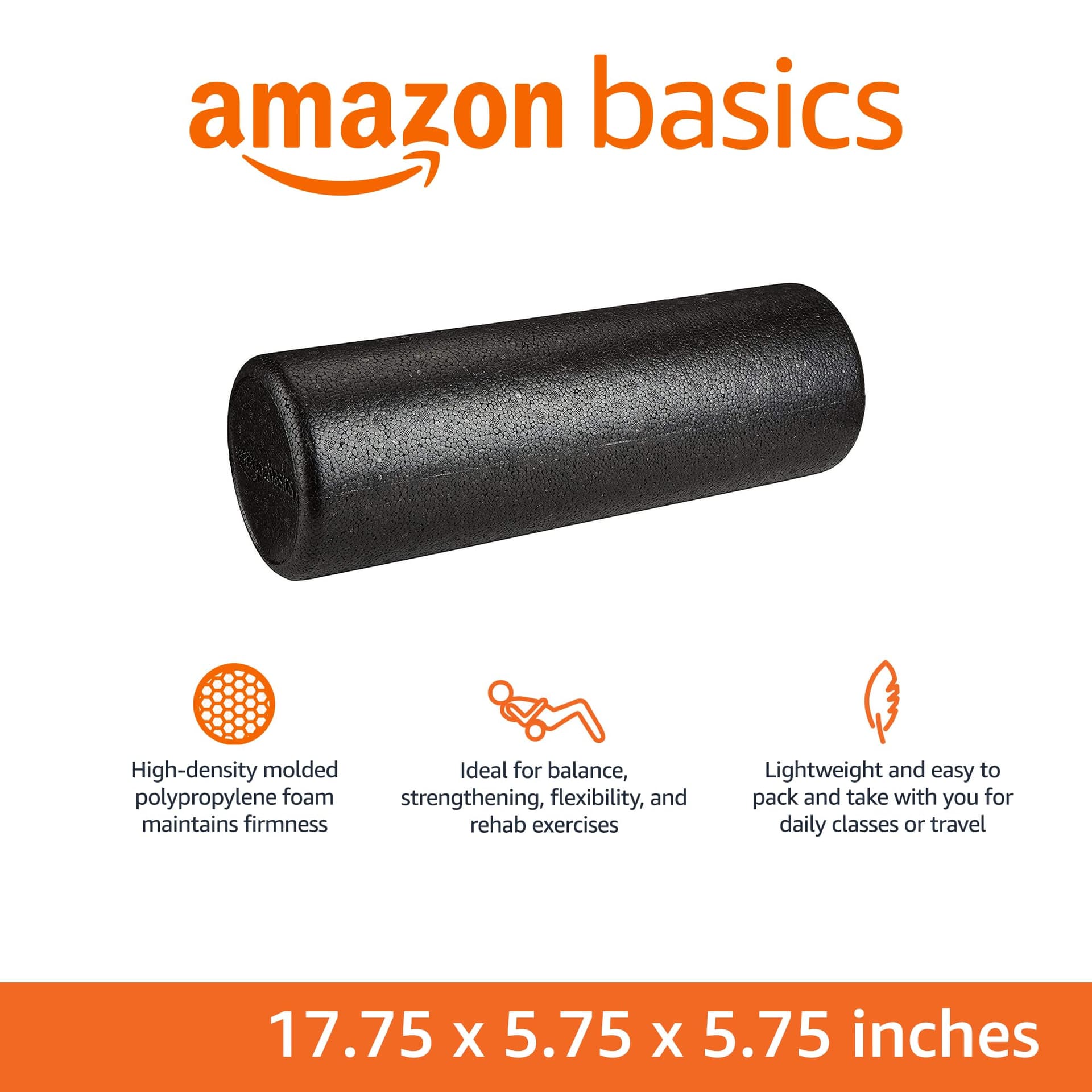 Amazon Basics High-Density Foam Roller for Exercise and – Bild 2