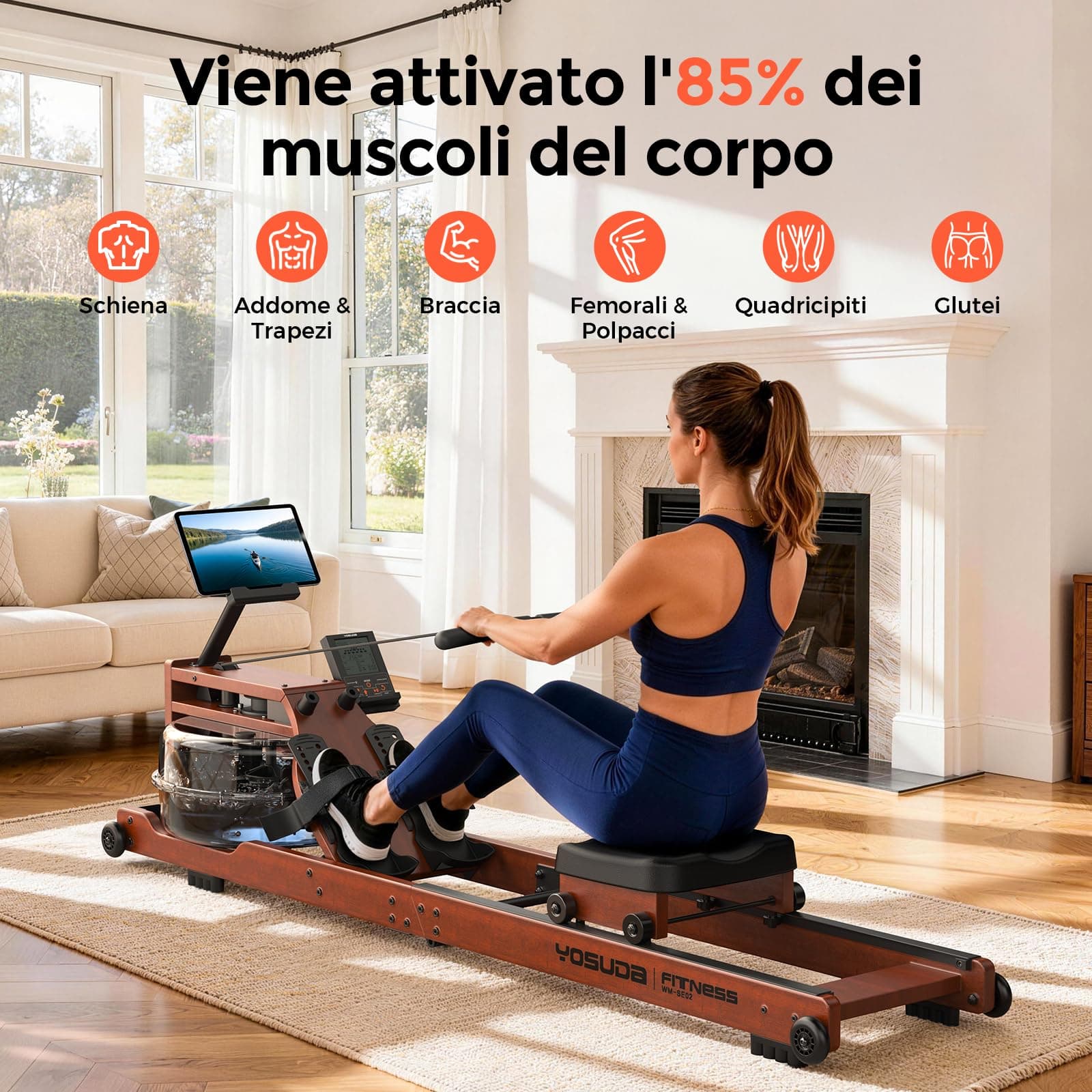 YOSUDA Vogatore pieghevole per casa, grande serbatoio 22L – Bild 8