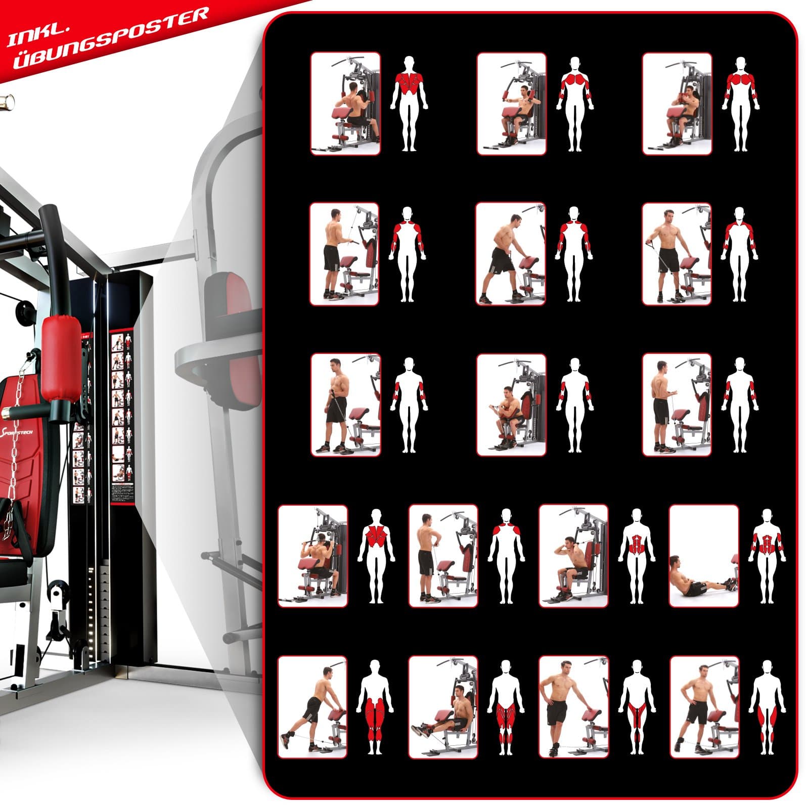 Sportstech Kraftstation HGX150/HGX200, bis zu 80kg – Bild 8