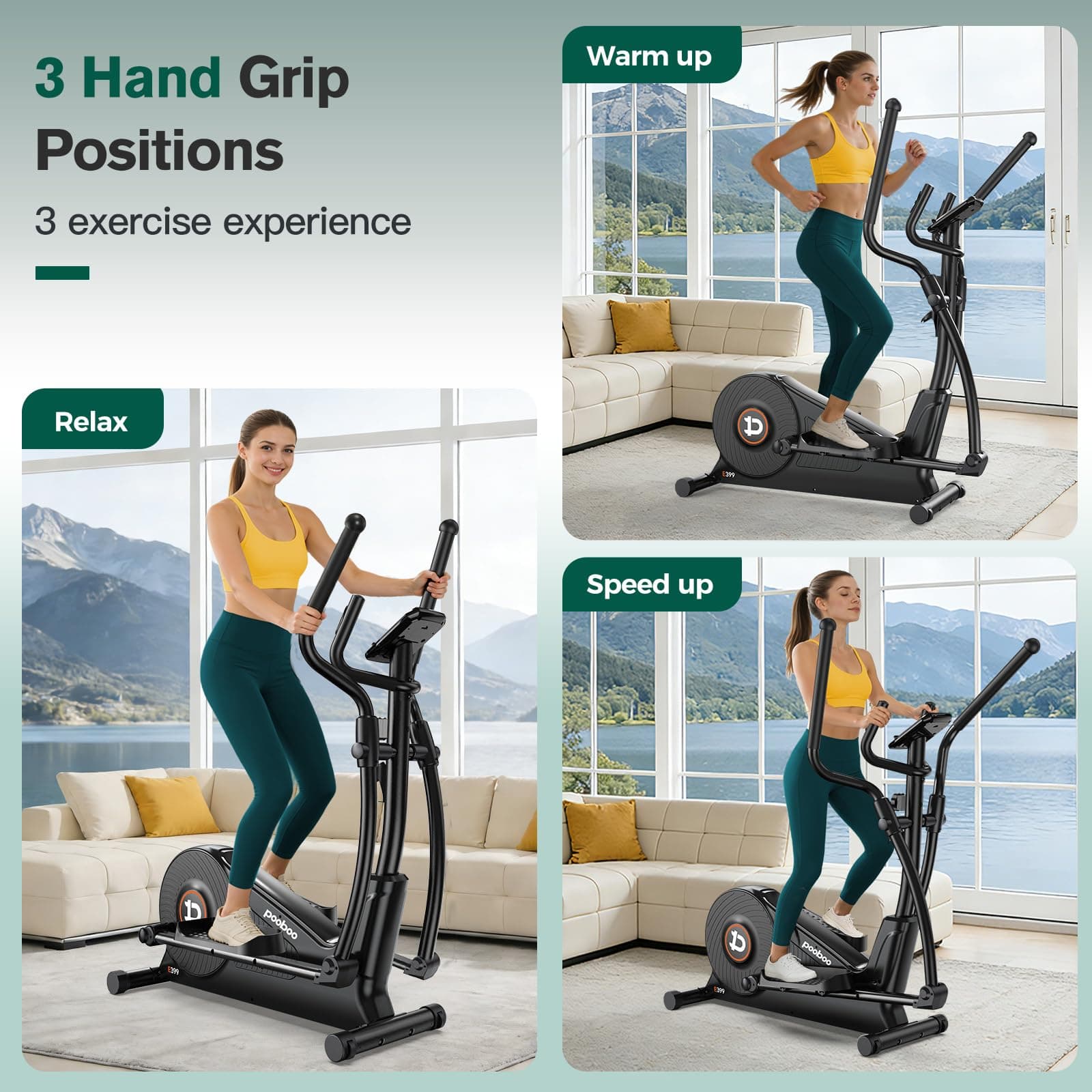 pooboo Elliptical Machine – Bild 3