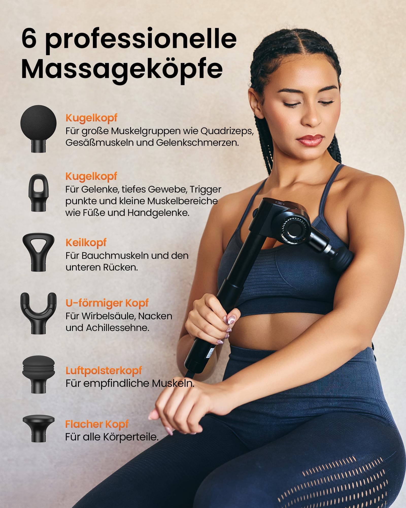 Massagepistole ,Napre Faltbare Massage Pistole Massage Gun – Bild 8