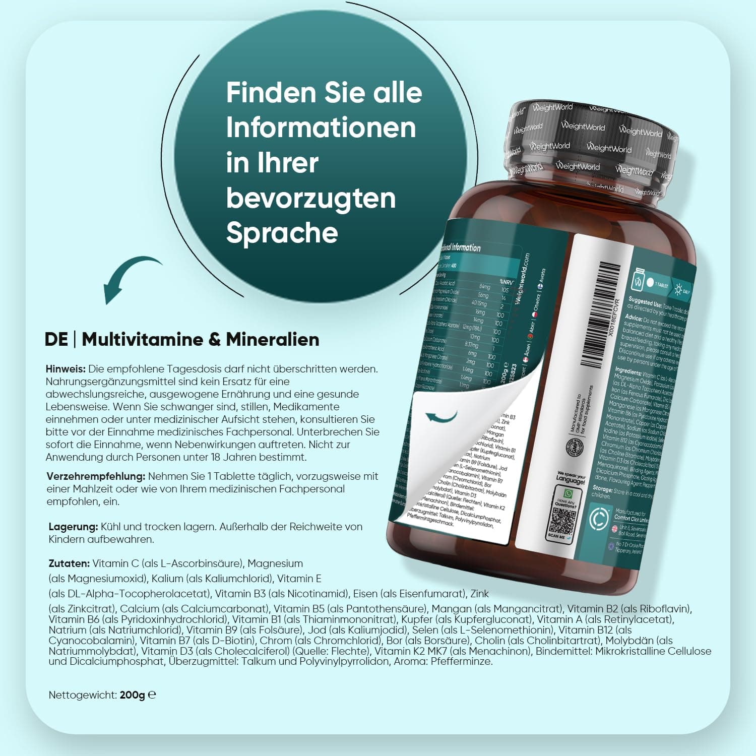 WeightWorld Multivitamin Tabletten – Bild 4