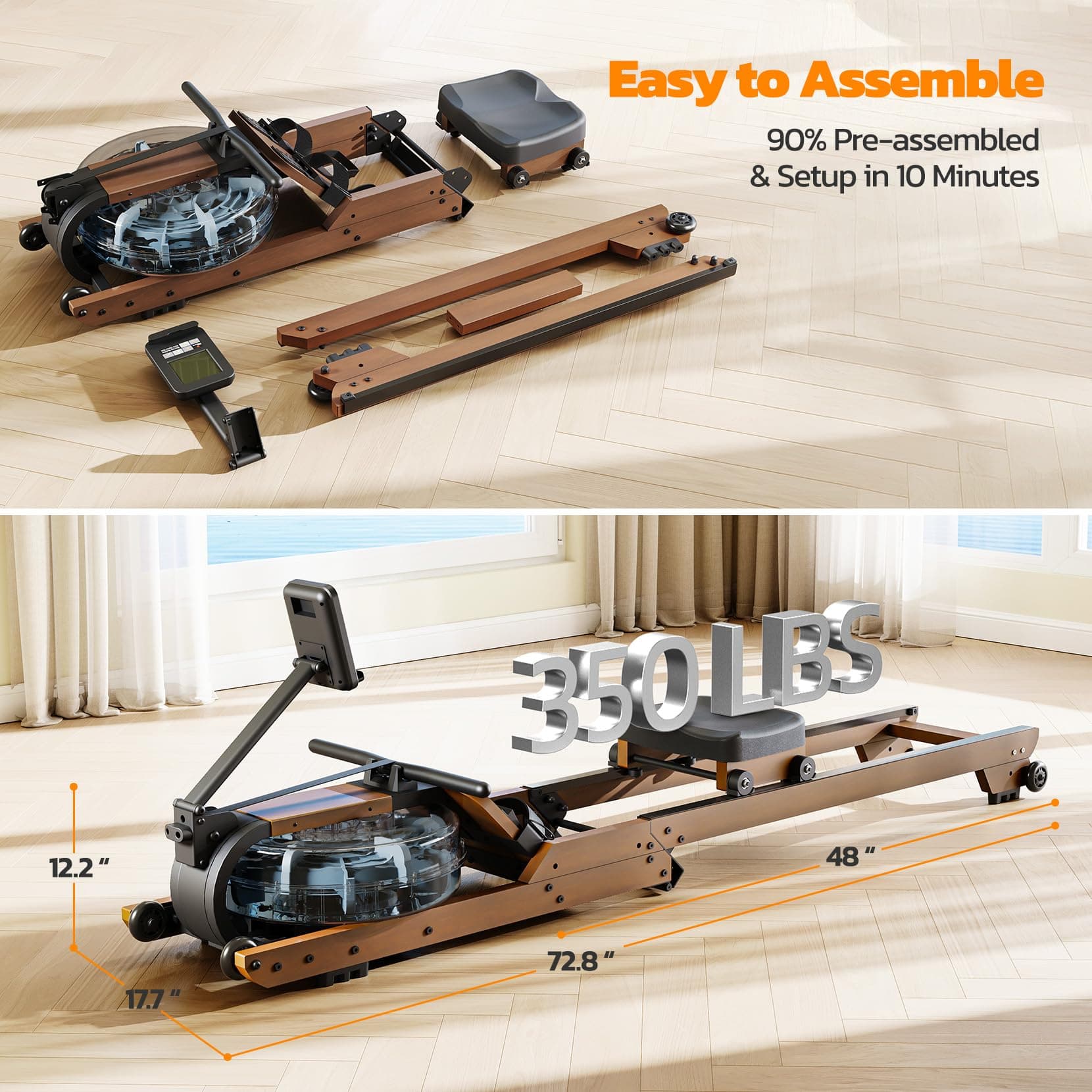 Dripex Water Rowing Machine – Bild 5