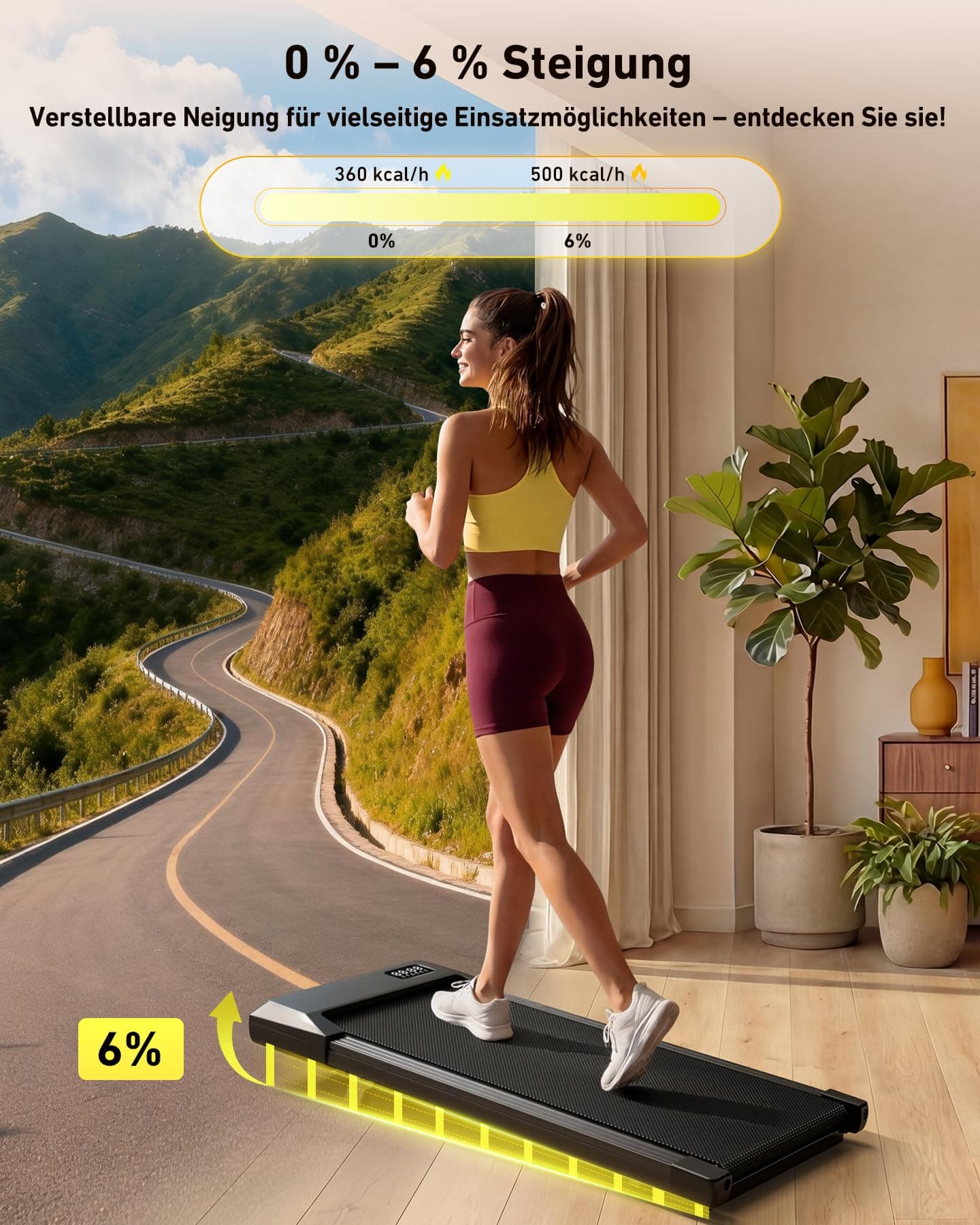 MJWW Raceable Walking Pad mit 6%-9% Steigung – Bild 2