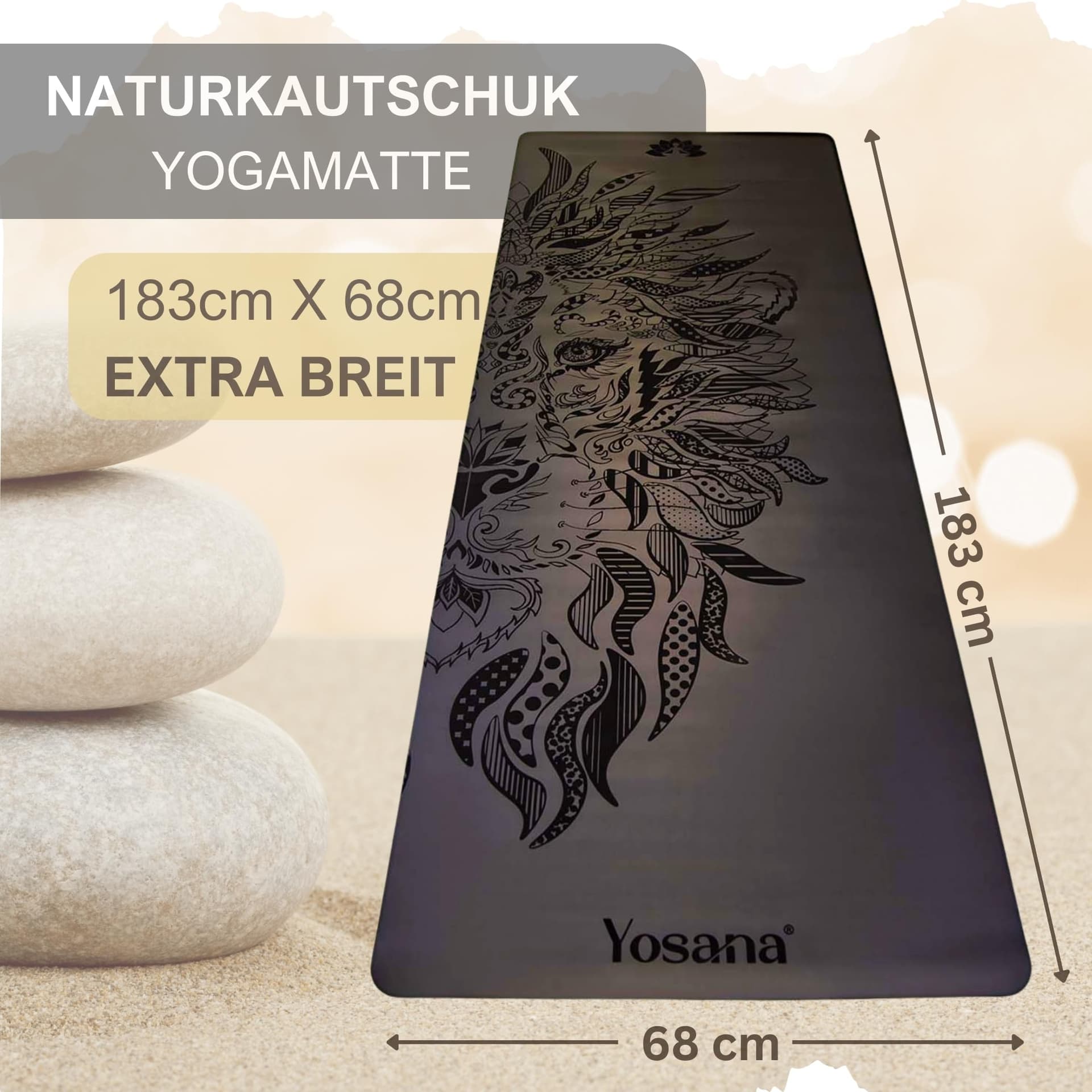 Yosana Yogamatte aus Naturkautschuk – Bild 7