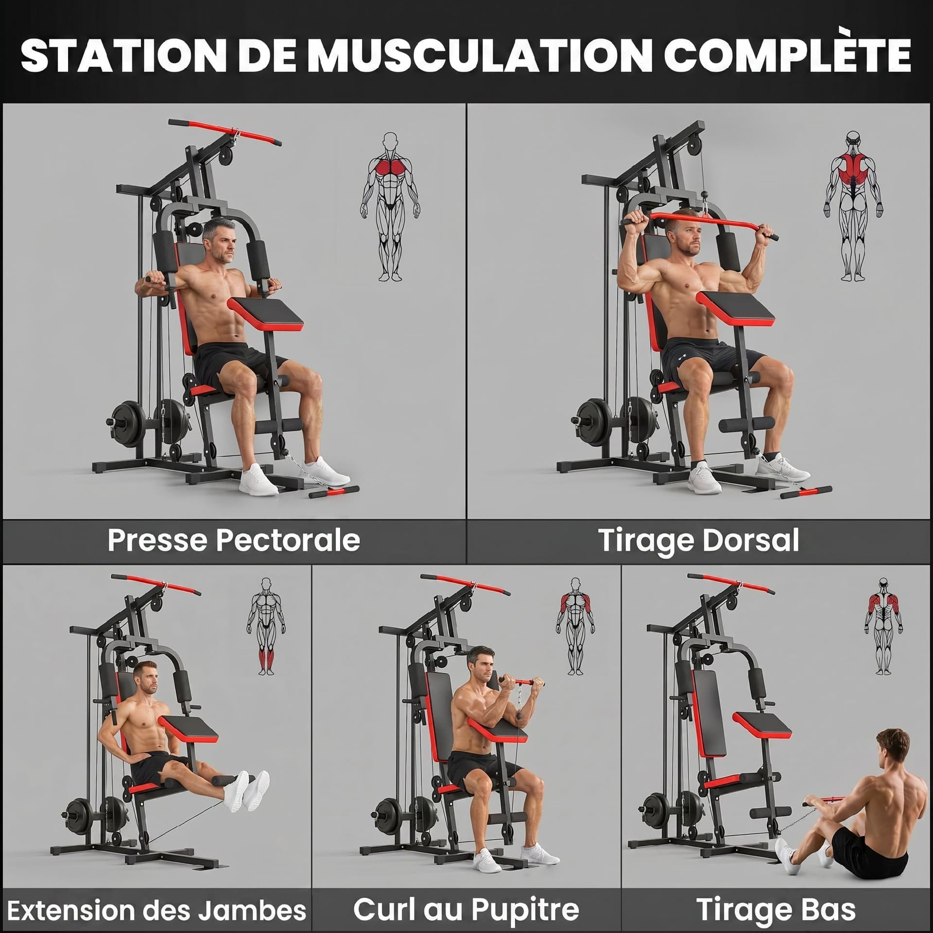 SPORTNOW Station de Musculation – Bild 4