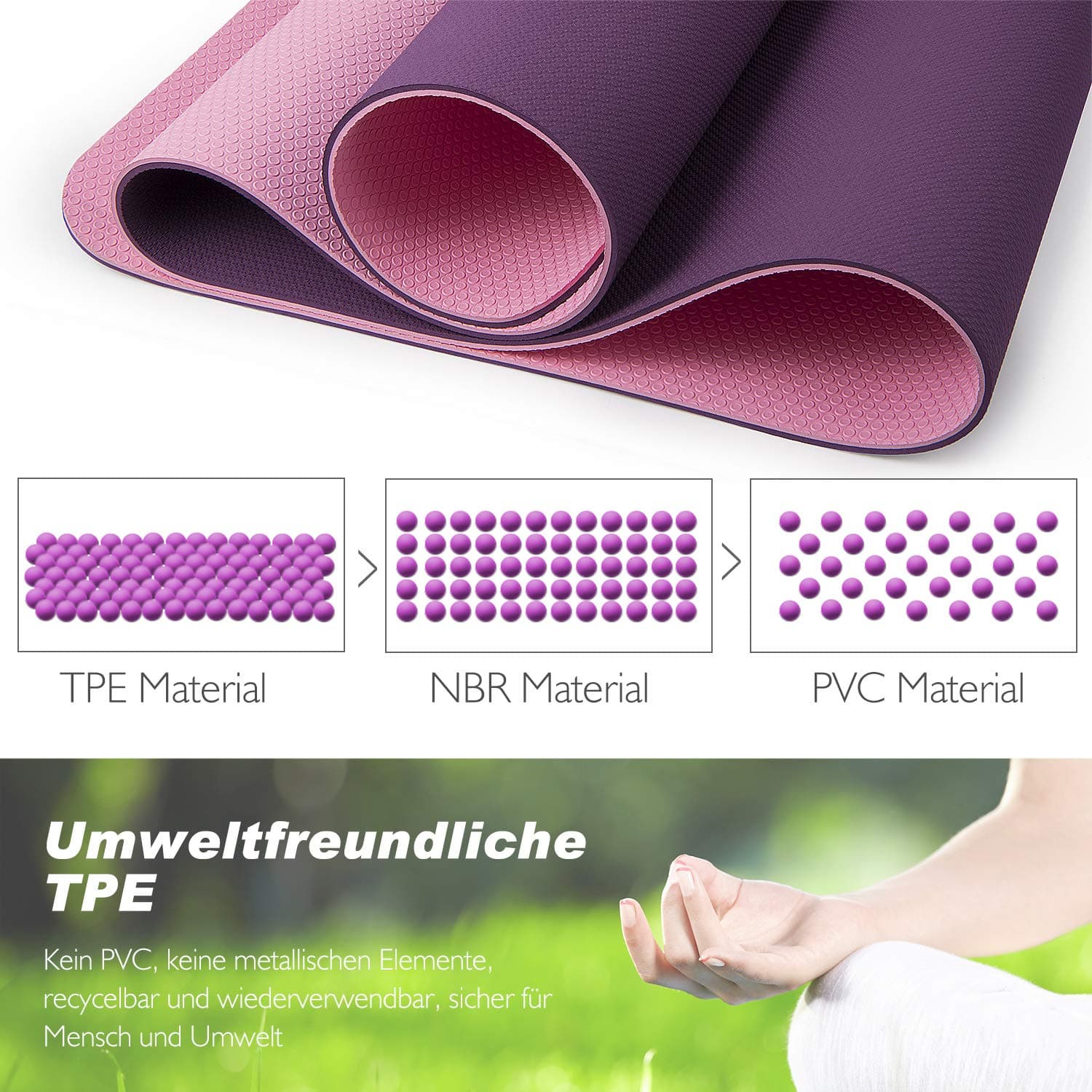 TOPLUS Gymnastikmatte TOPLUS Gymnastikmatte – Bild 4