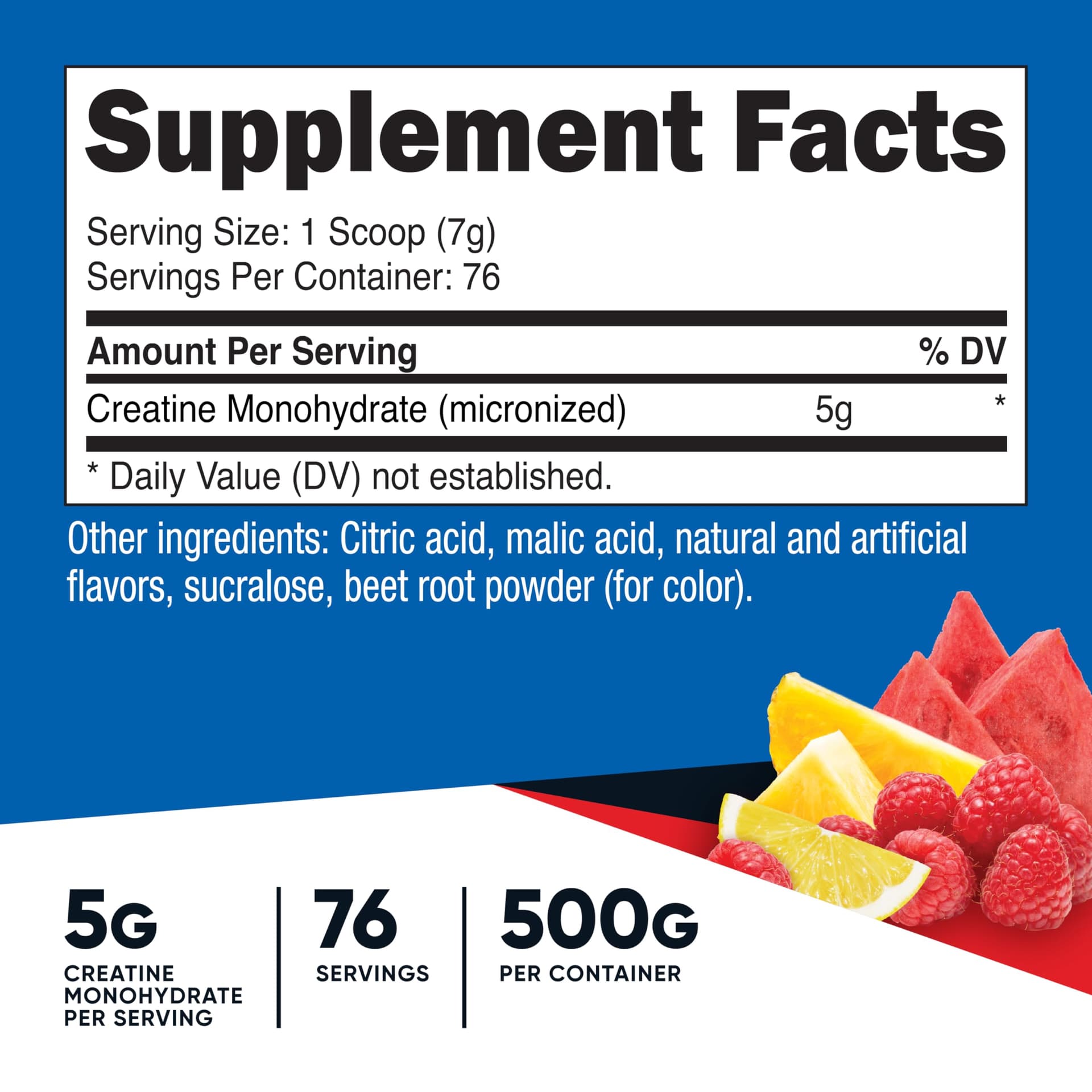 Nutricost Creatine Monohydrate Powder (Fruit Punch – Bild 2