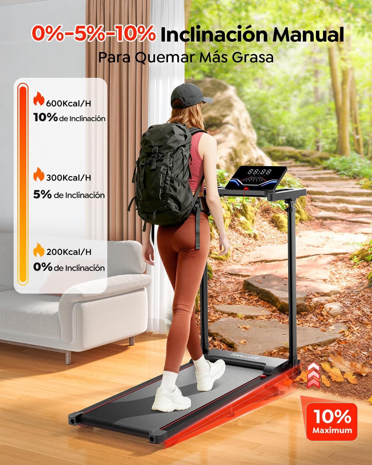 Toputure 6 EN 1 Cinta de Correr Plegable – Bild 3