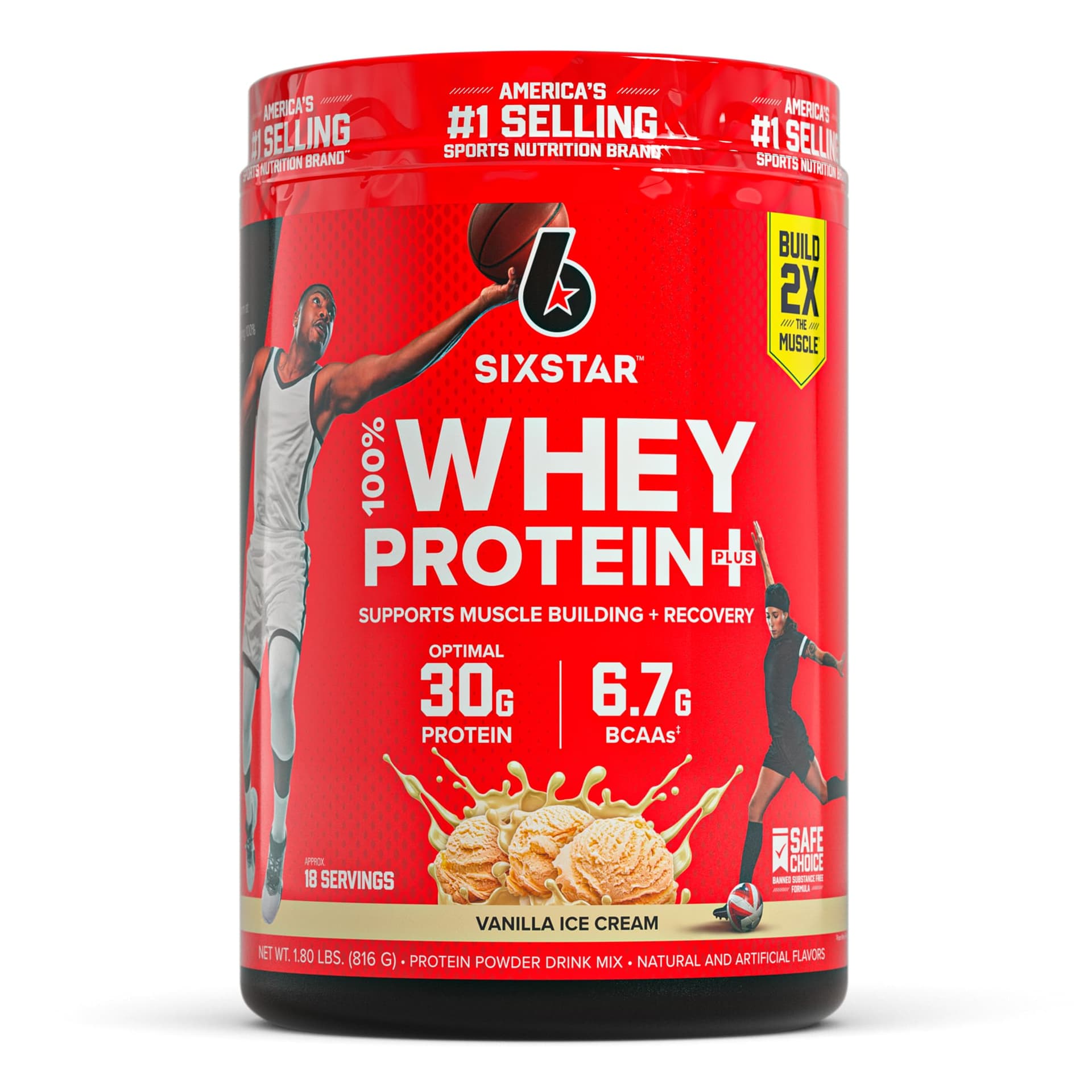Six Star Whey Protein Powder Plus