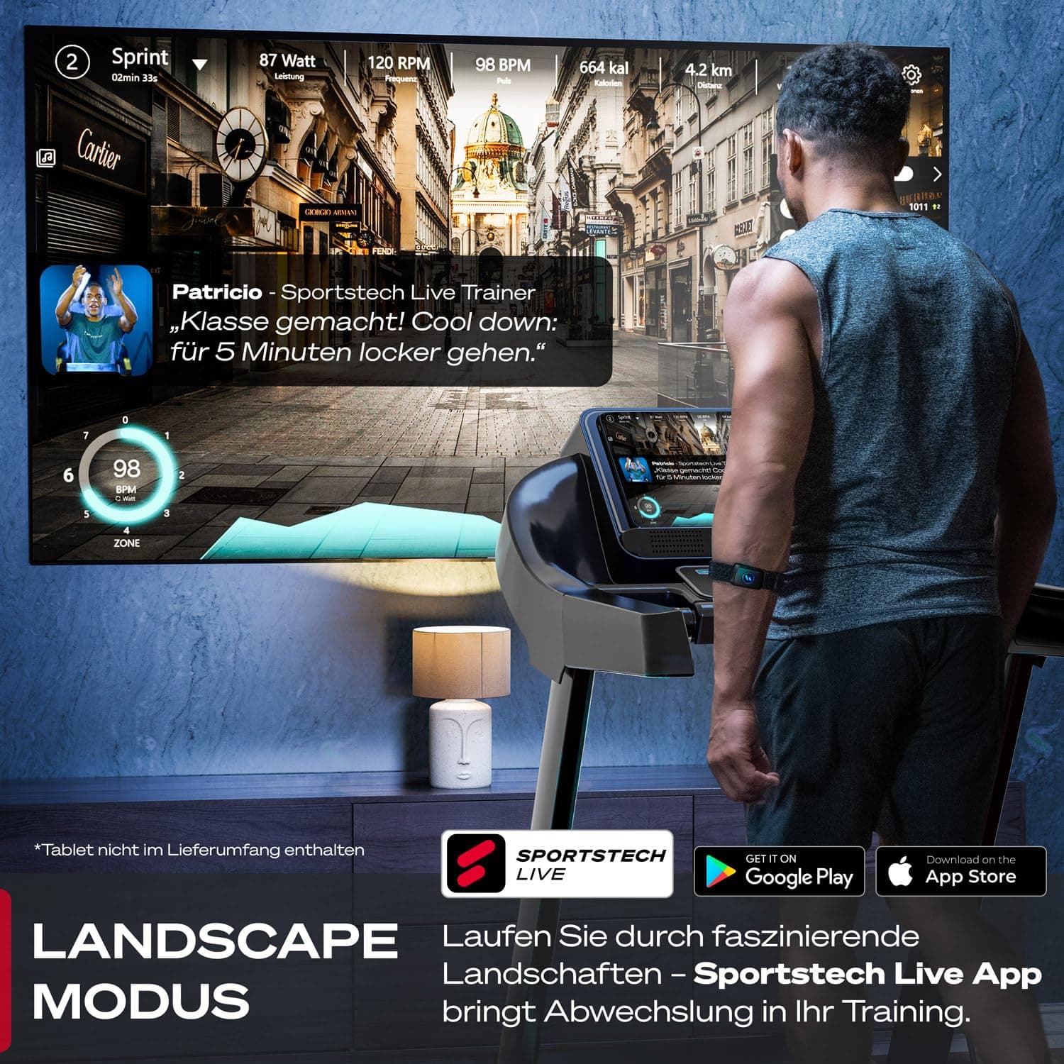 Sportstech F37s Laufband für Zuhause inklusive – Bild 7
