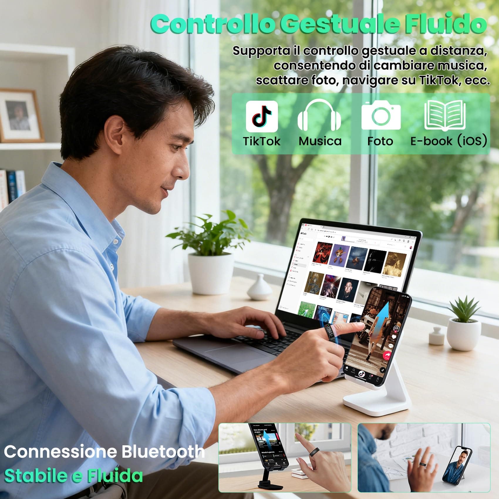 Gulemfy Bague Connectée Femme et Homme – Bild 5