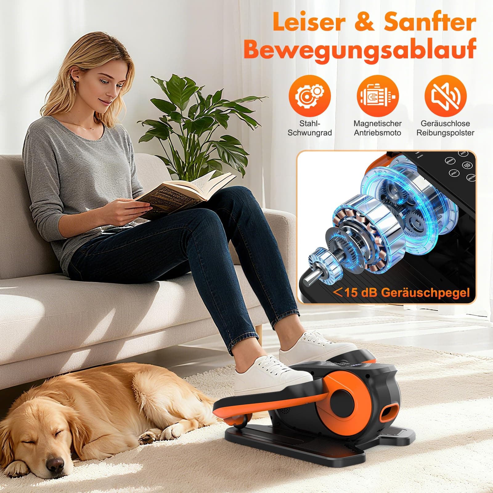 XDDIAS Mini Elektrischer Crosstrainer – Bild 2