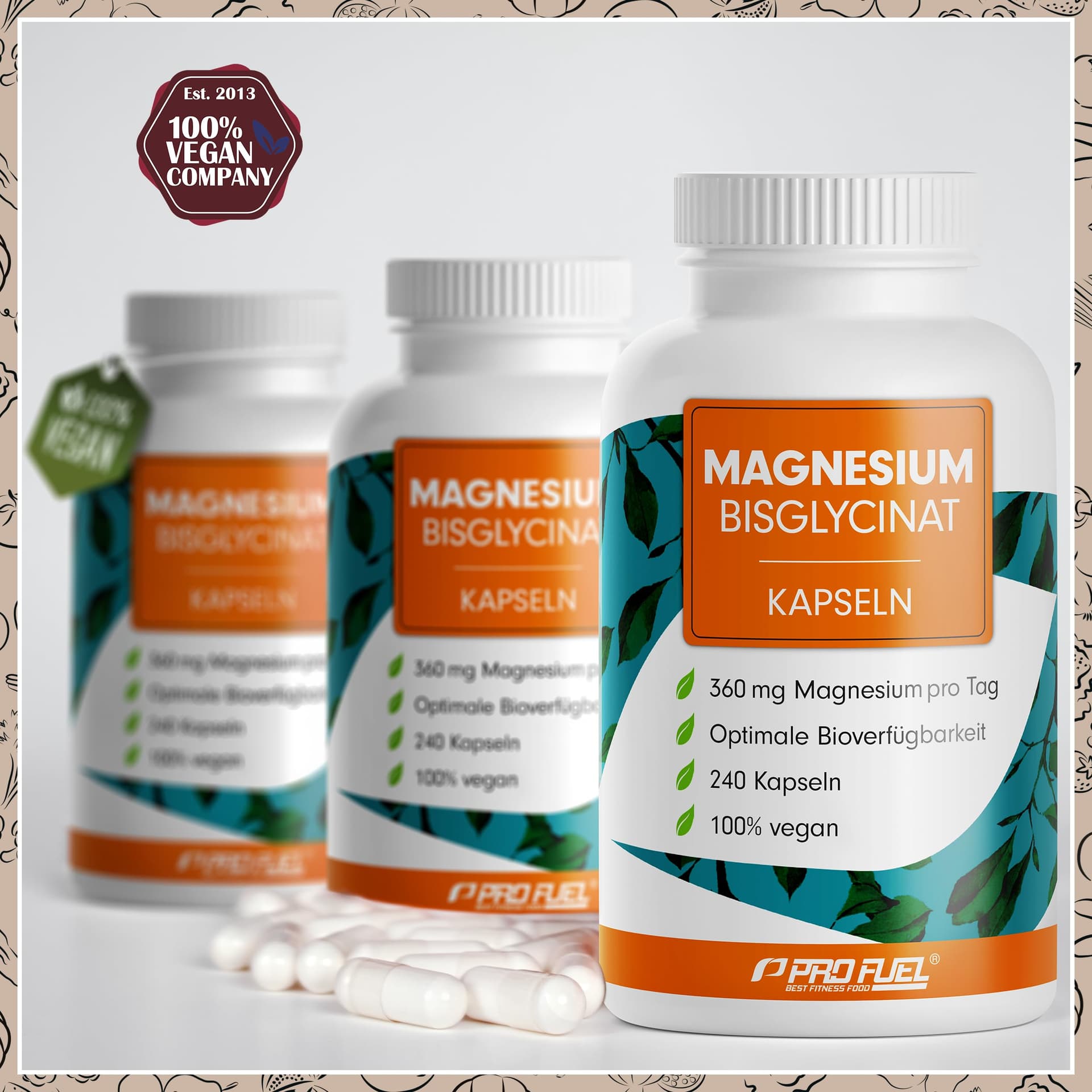ProFuel Magnesium Bisglycinat Kapseln 240x – Bild 4