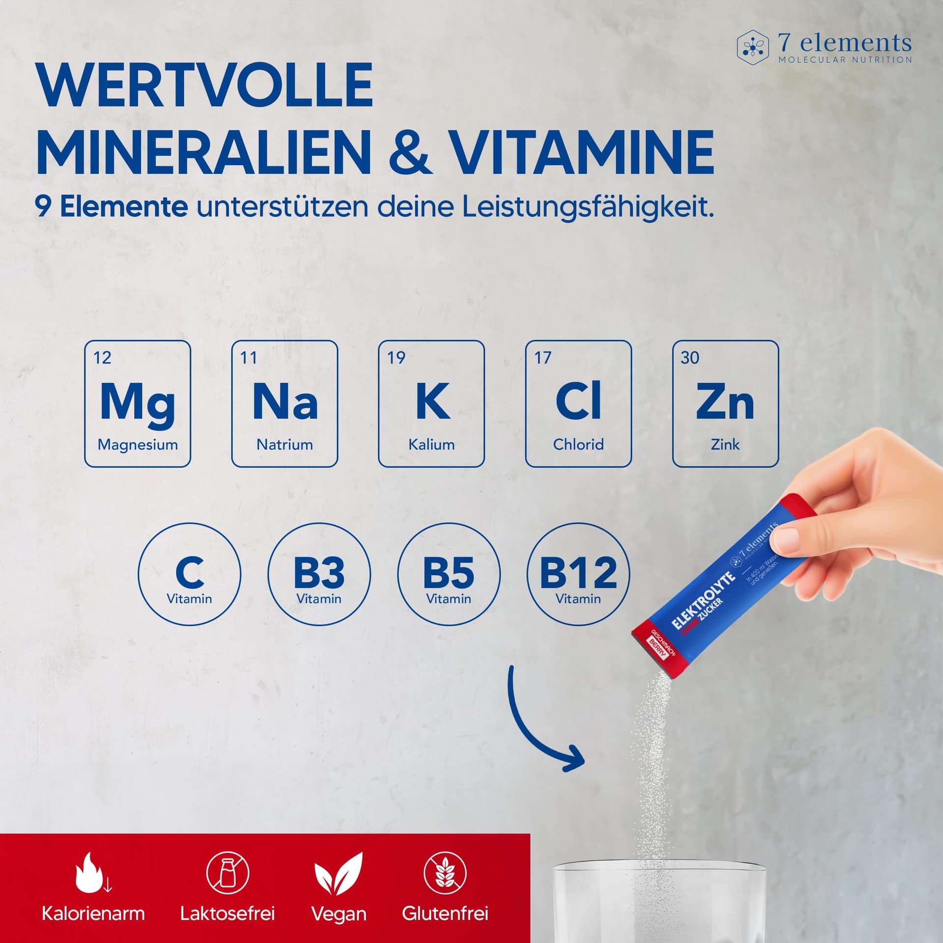 7 elements Elektrolyte OHNE ZUCKER - 30 Stück – Bild 6