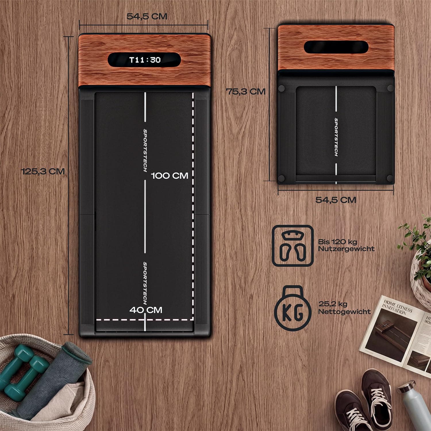 Sportstech Walking Pad für Zuhause klappbar – Bild 7