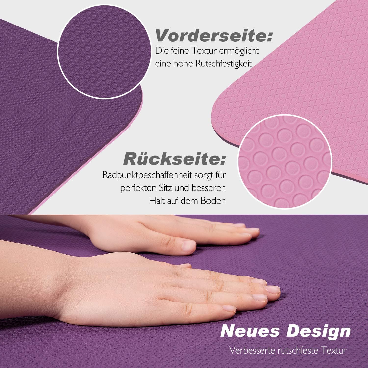 TOPLUS Gymnastikmatte TOPLUS Gymnastikmatte – Bild 3