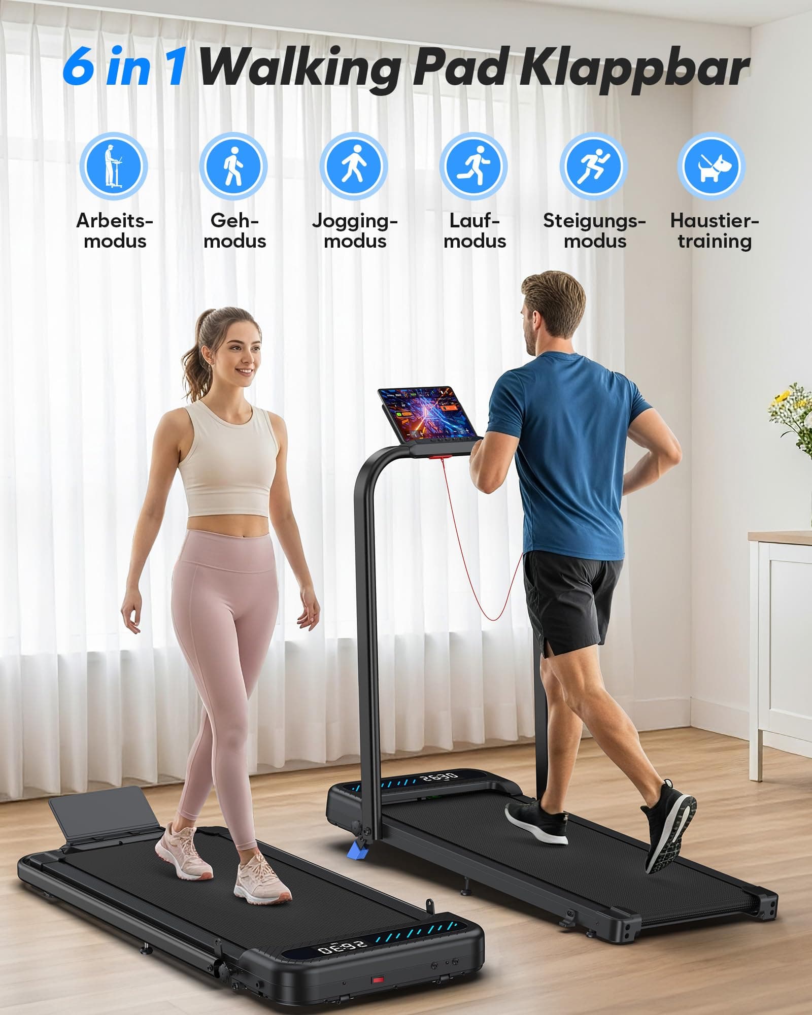 Cardirun Laufband für Zuhause Klappbar – Bild 2