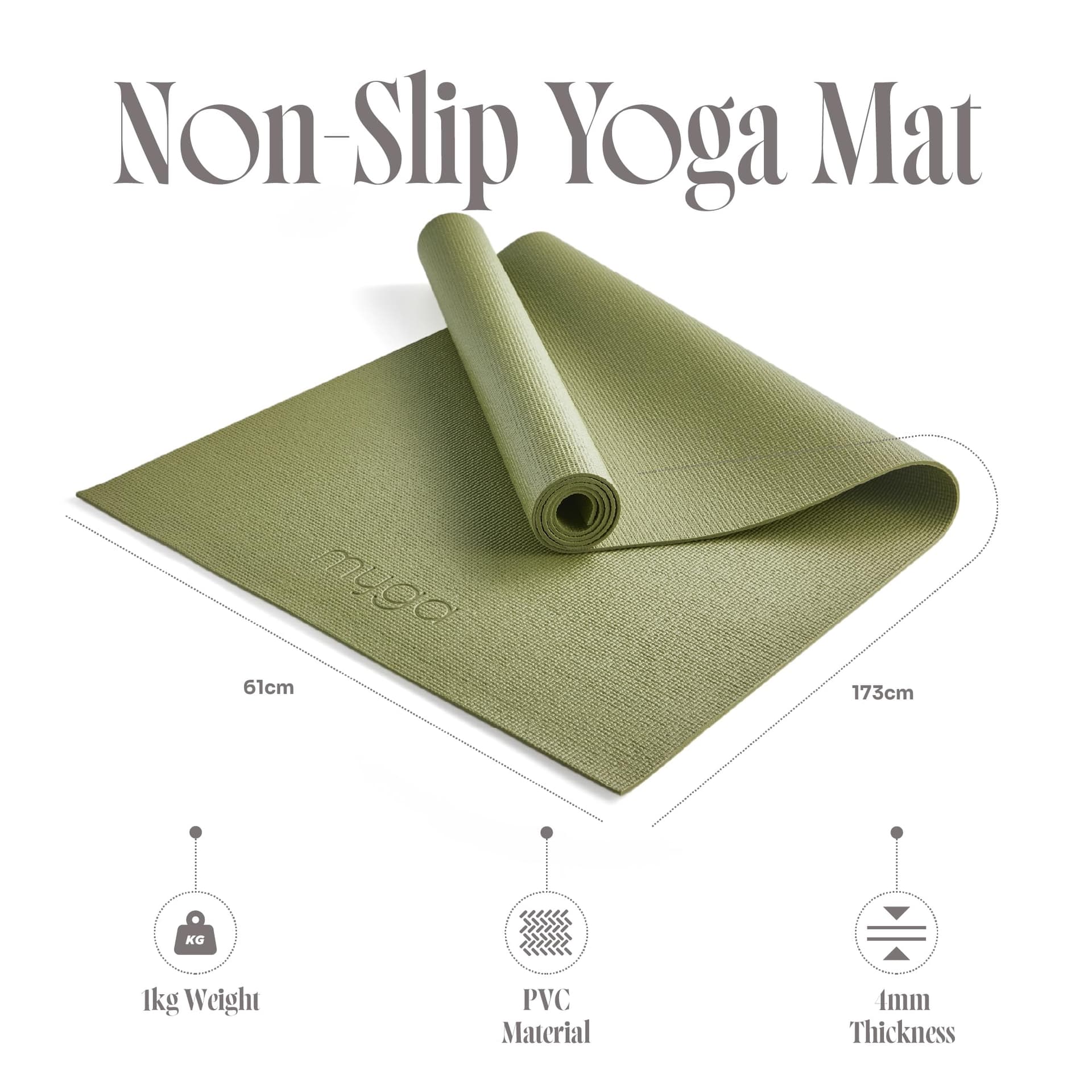 Myga Yoga Mat with Carry Strap – Bild 5