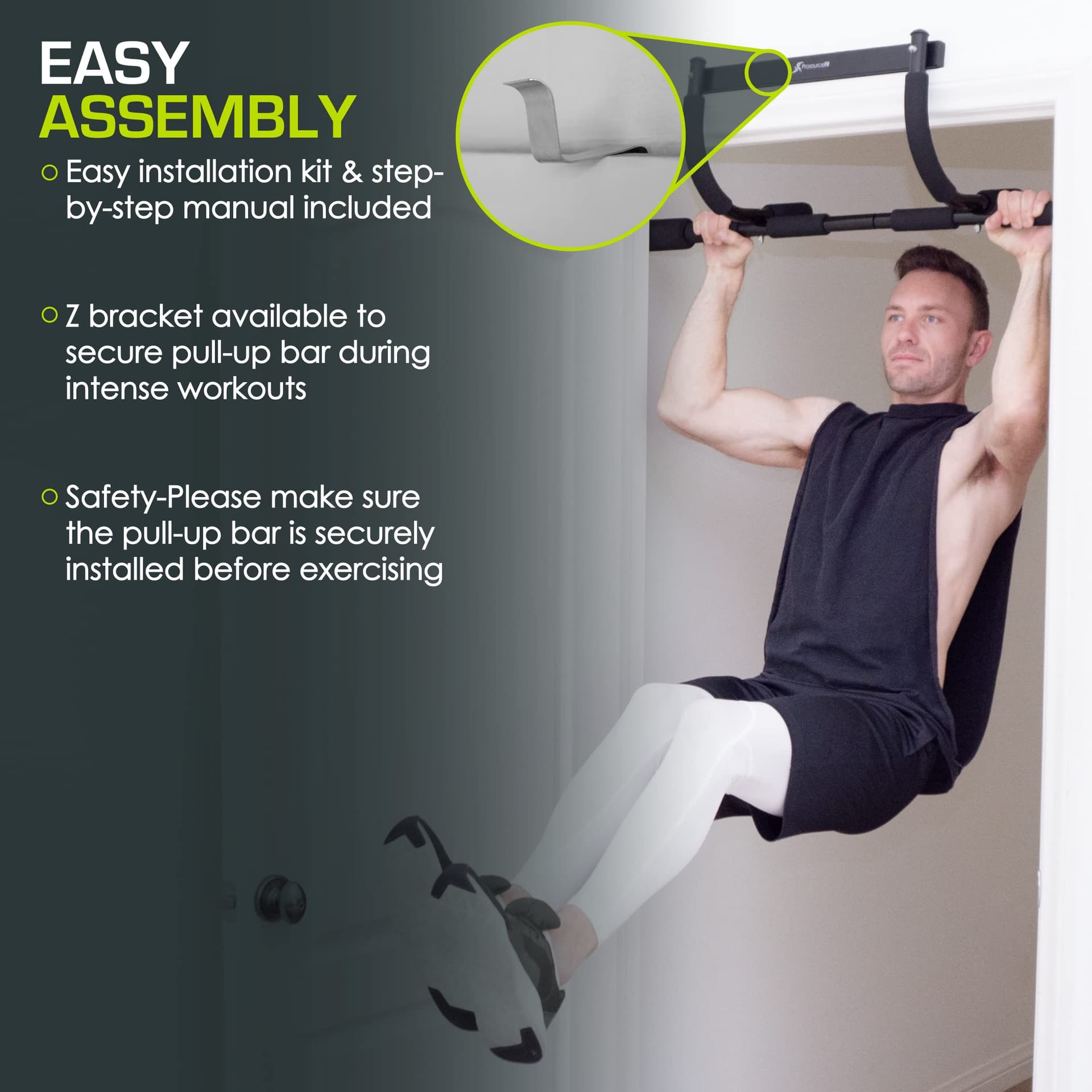 ProsourceFit Multi-Grip Lite Pull Up/Chin Up Bar – Bild 5