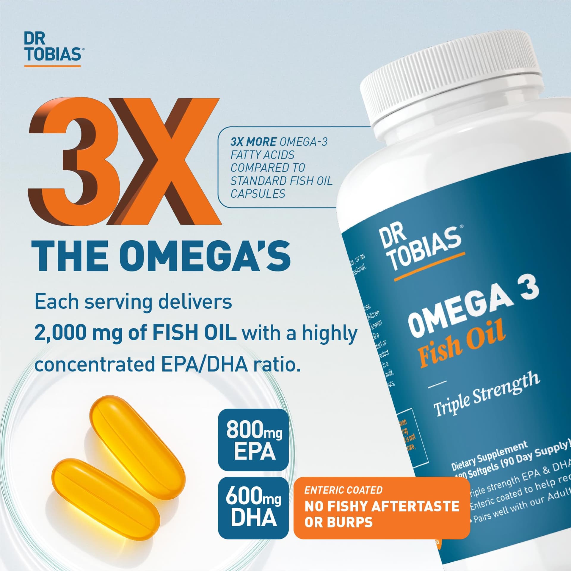 Dr. Tobias Omega 3 Fish Oil 2000mg – Bild 2