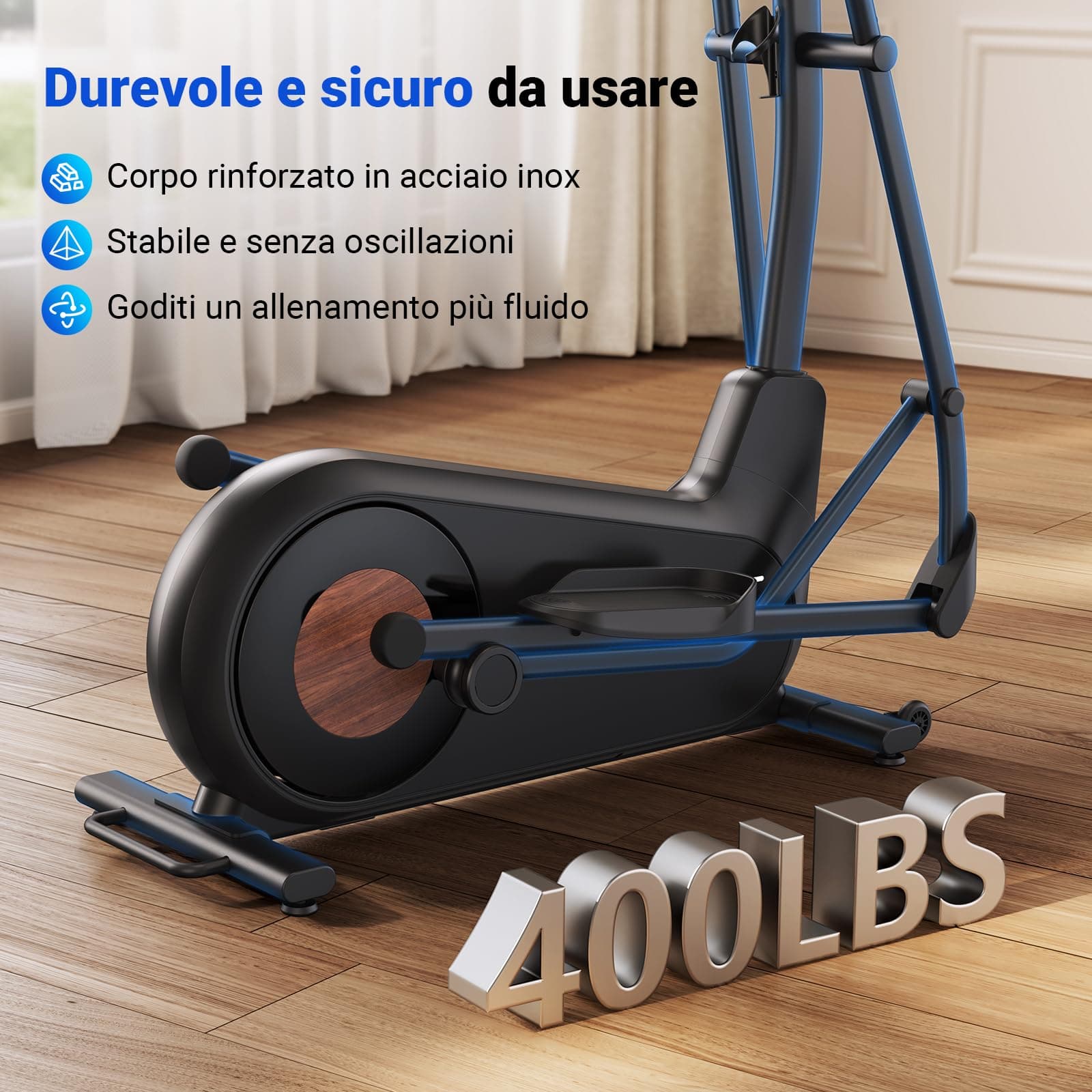 MERACH Crosstrainer für Zuhause mit 47 cm Schrittlänge – Bild 5