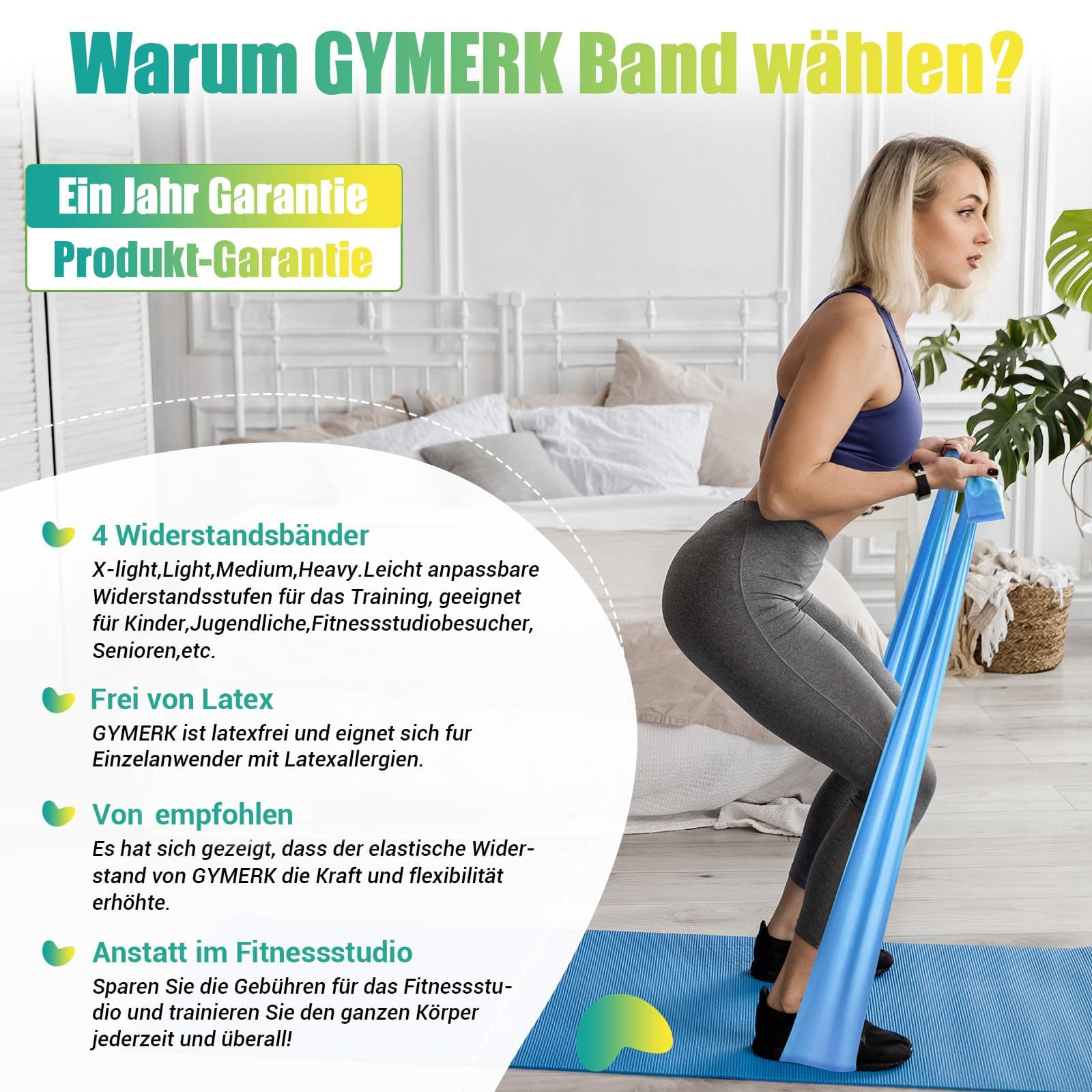 GYMERK Fitnessbänder Set 4er – Bild 3