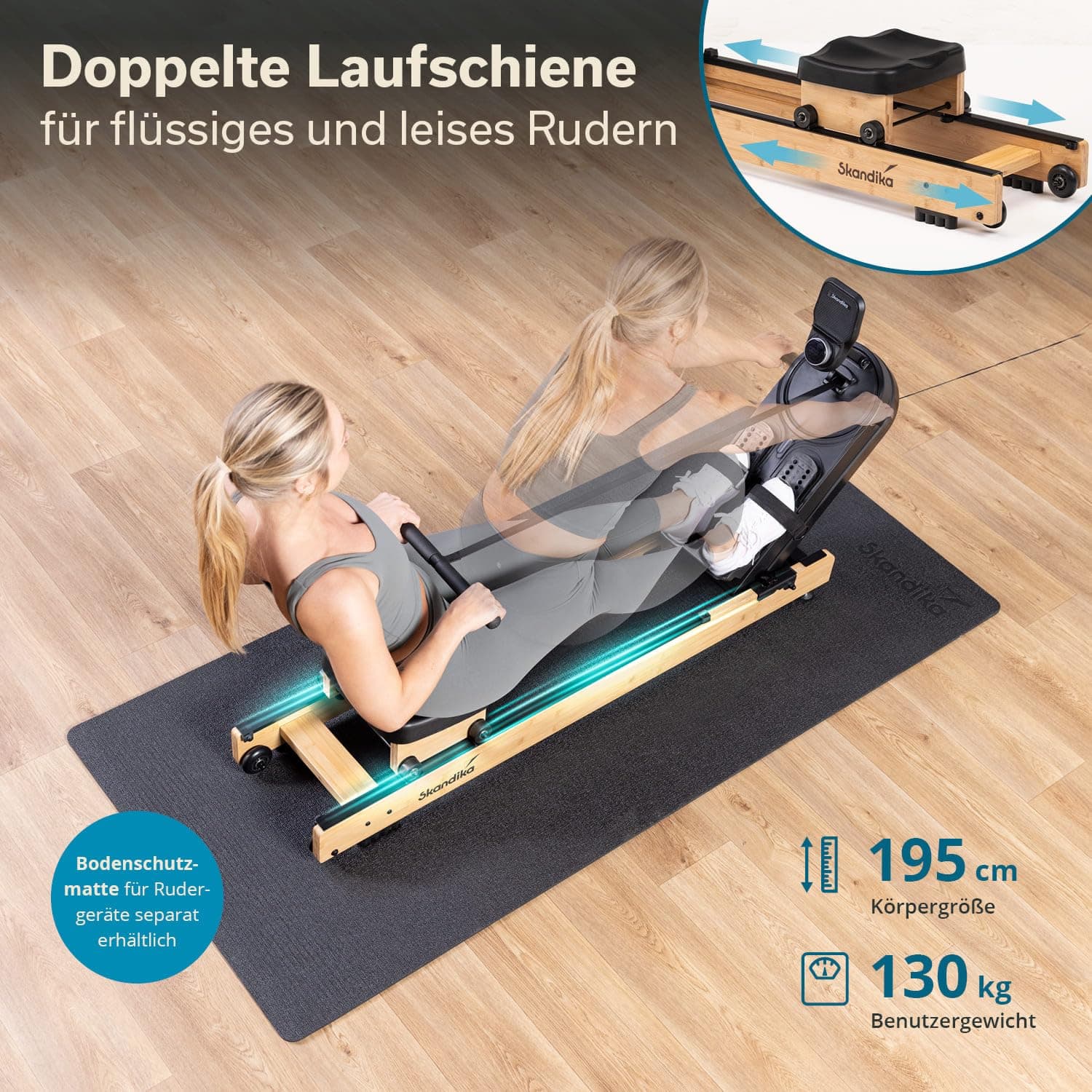 Skandika Rudergerät Rovek – Bild 3