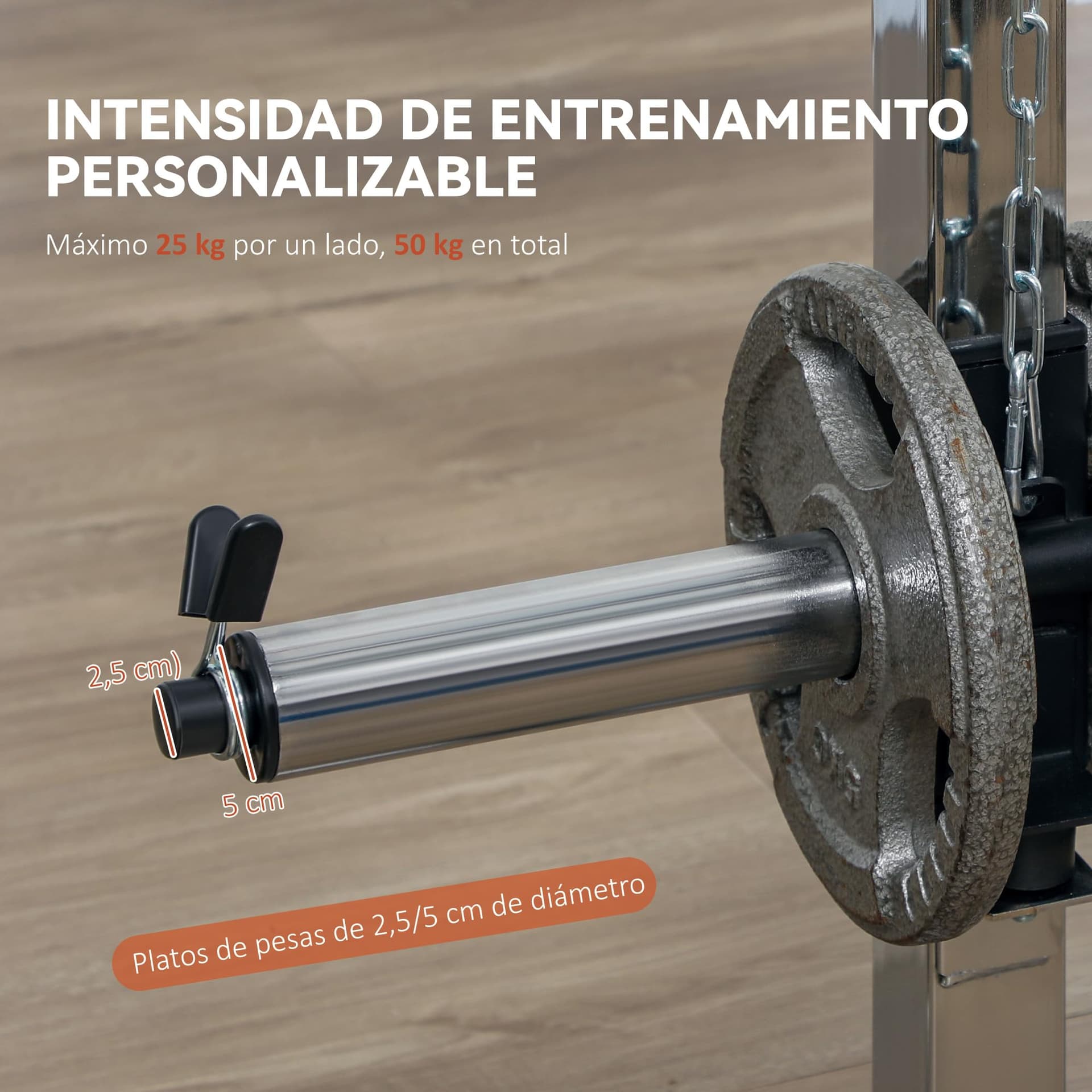 SPORTNOW Smith Machine Multiestación de Musculación Máquina – Bild 6