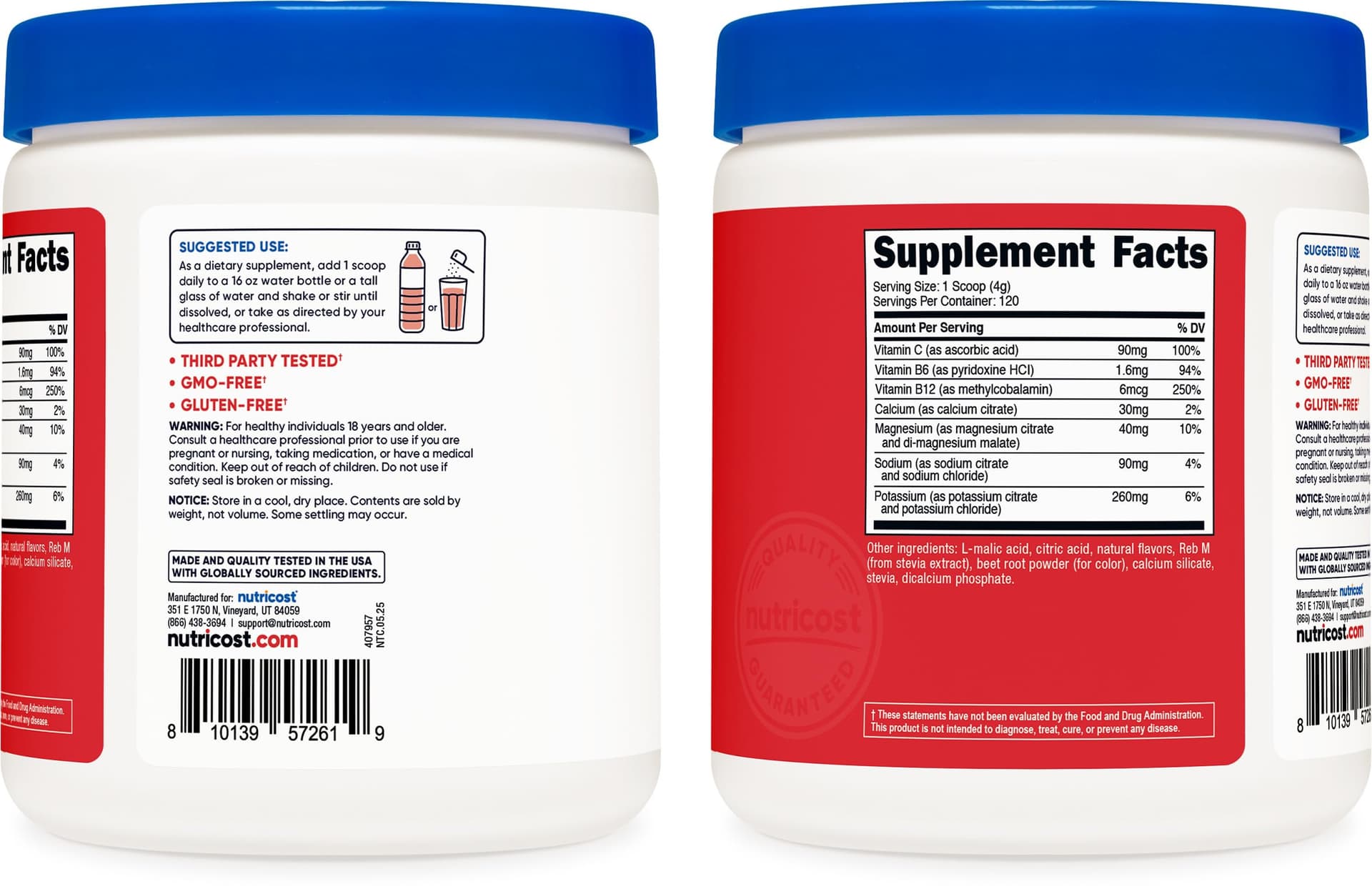 Nutricost Electrolyte Complex Powder (120 Servings – Bild 4