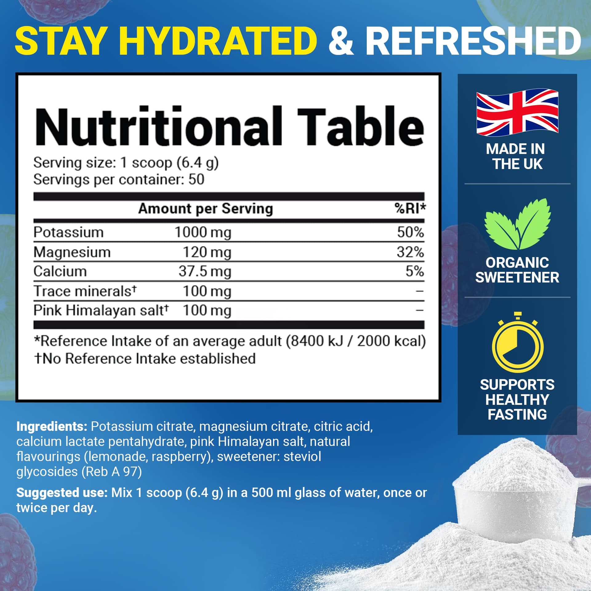 Dr. Berg Nutritionals Dr. Berg Zero Sugar Hydration Keto Electrolyte Powder – Bild 3