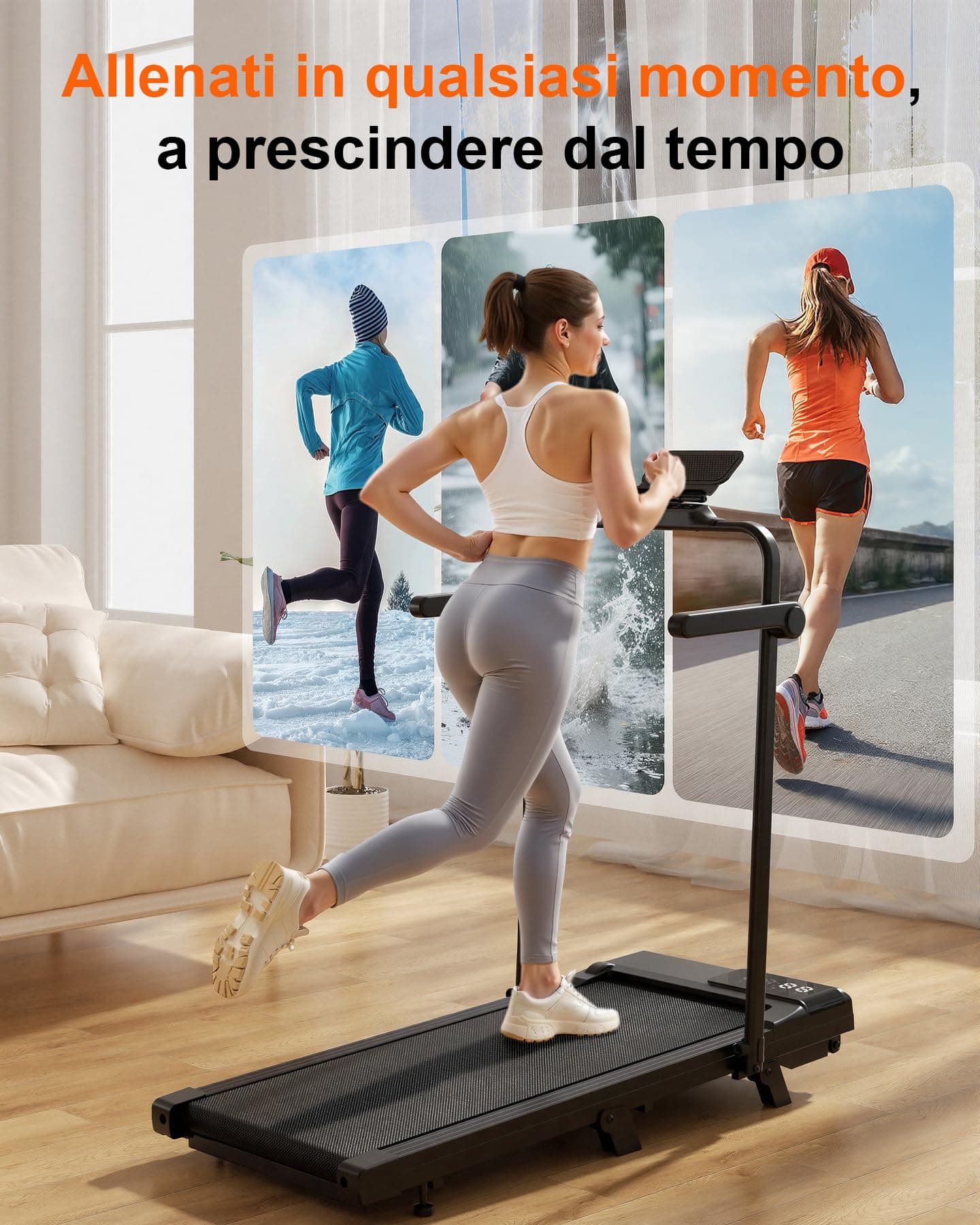 Superun Folding Walking Pad 3 in 1 Oversized Treadmill for – Bild 7