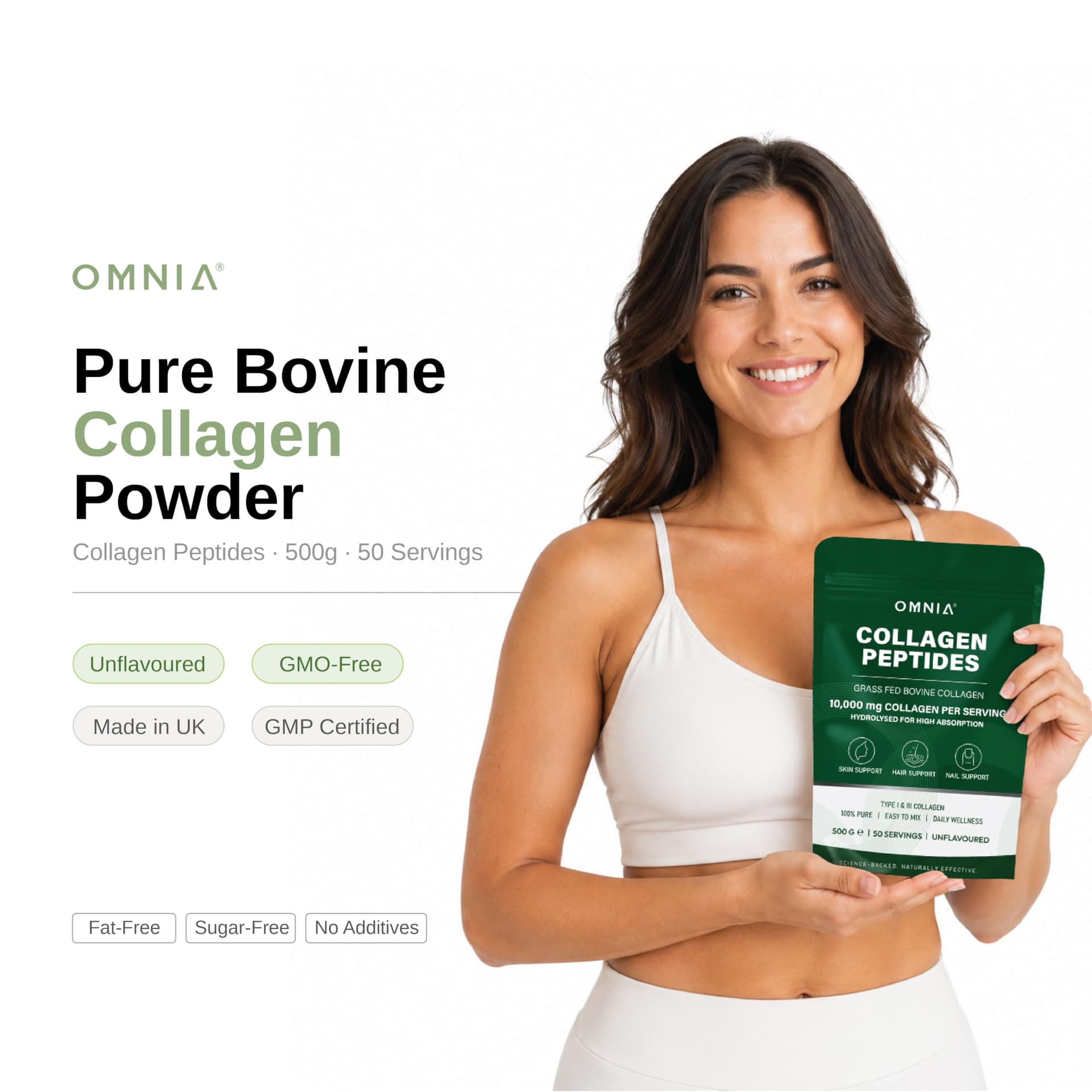 OMNIA Pure Bovine Collagen Peptides Powder – Bild 6