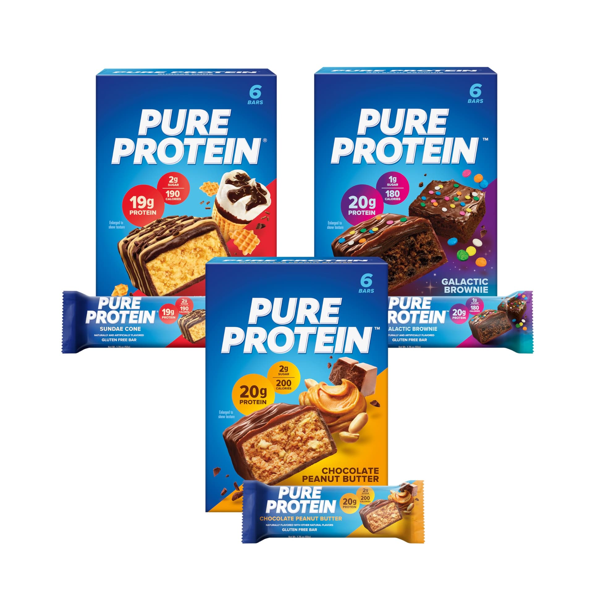 Pure Protein New Variety Pack Protein Bars – 20g