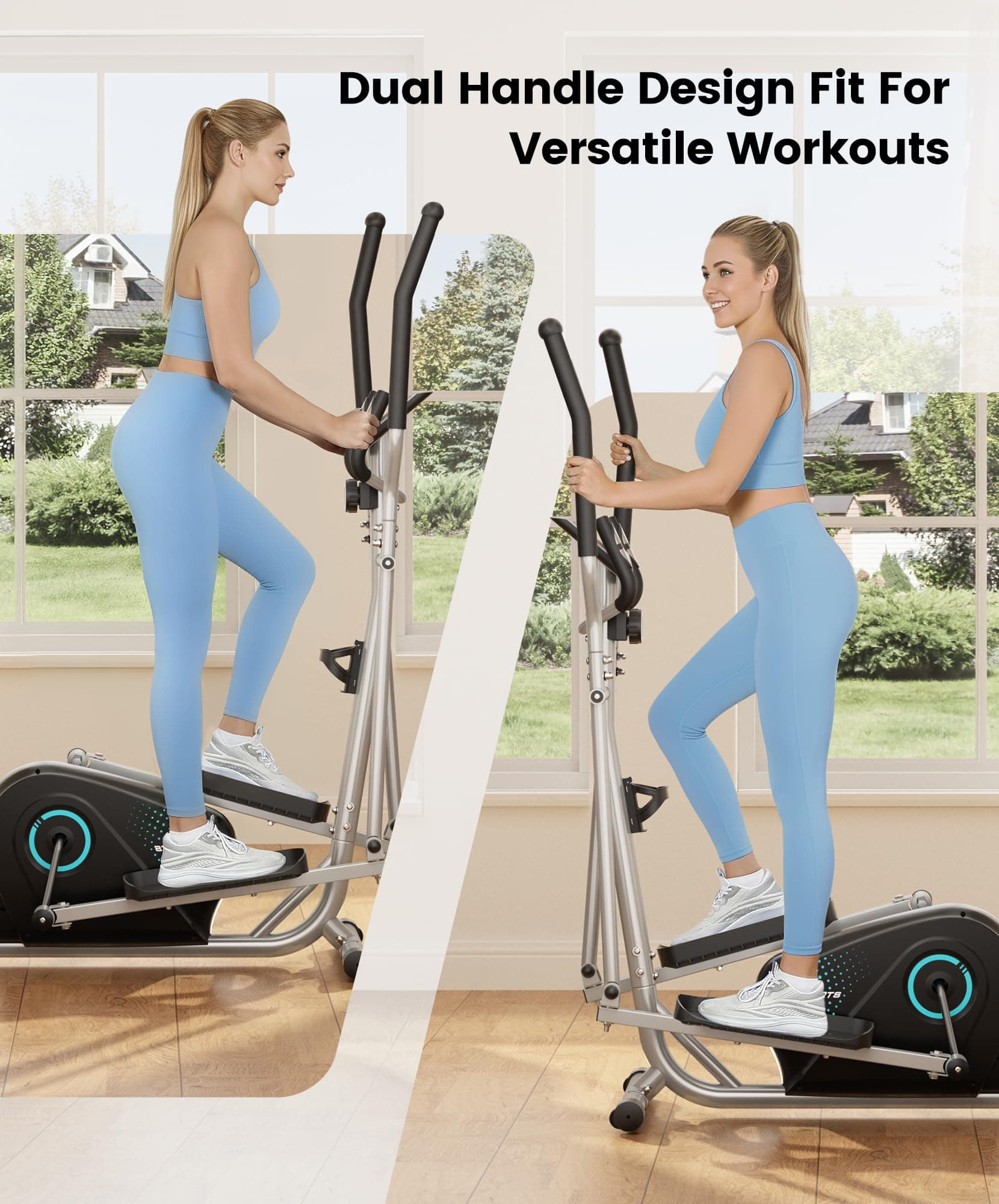 THERUN Crosstrainer, ultraleiser Ellipsentrainer für Zuhause, 6 kg – Bild 7