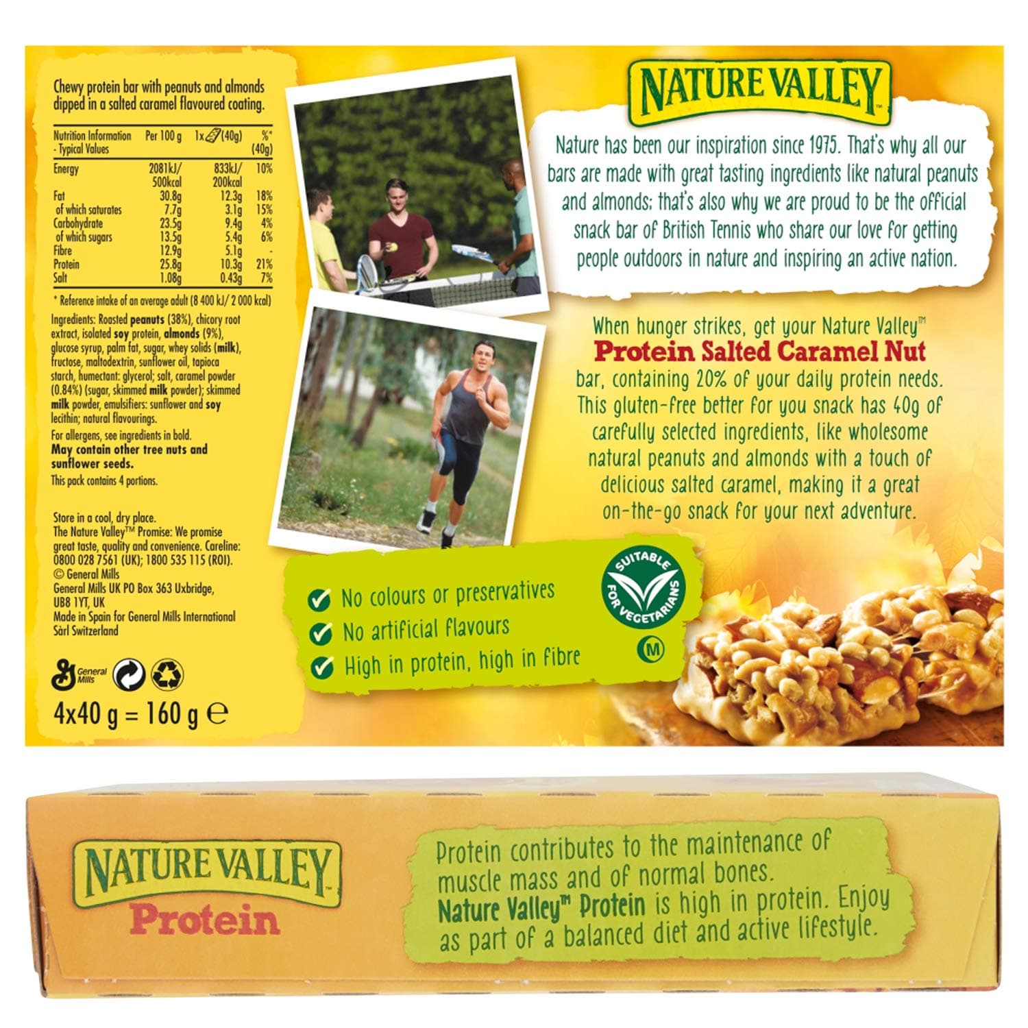 Nature Valley Protein Salted Caramel Nut Cereal Bars, 40 g – Bild 3