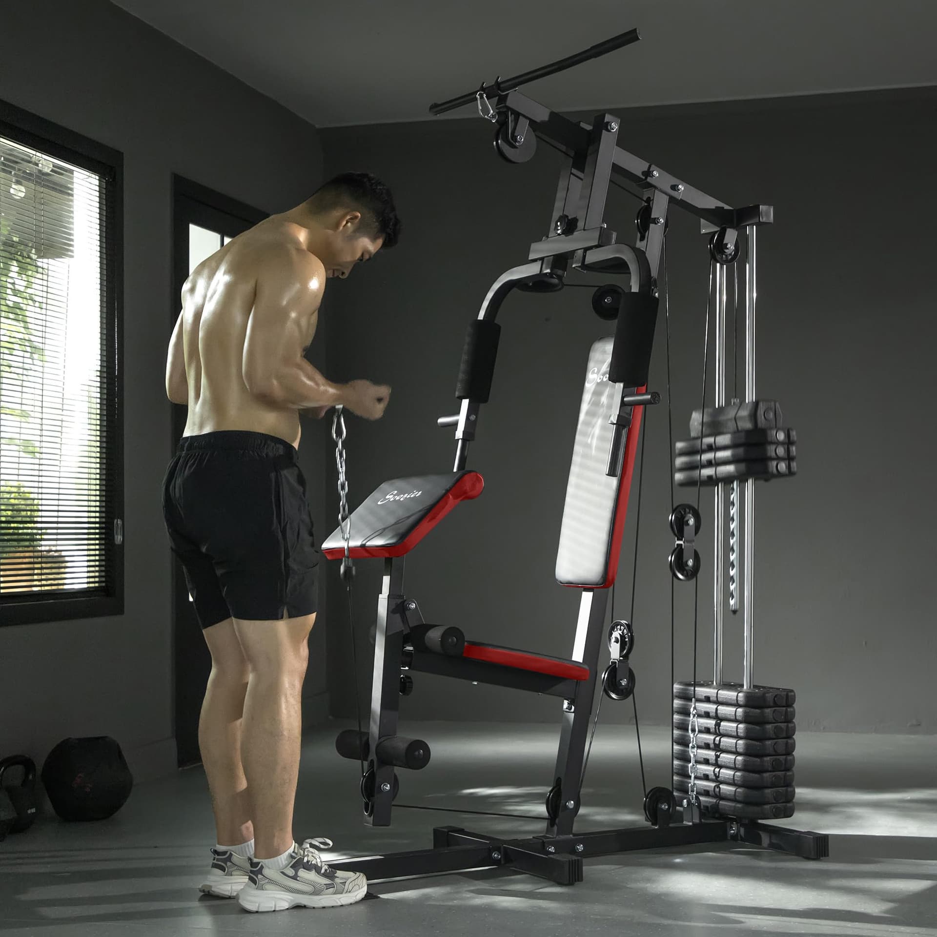 Soozier Home Gym Equipment Weight Training Machine – Bild 8