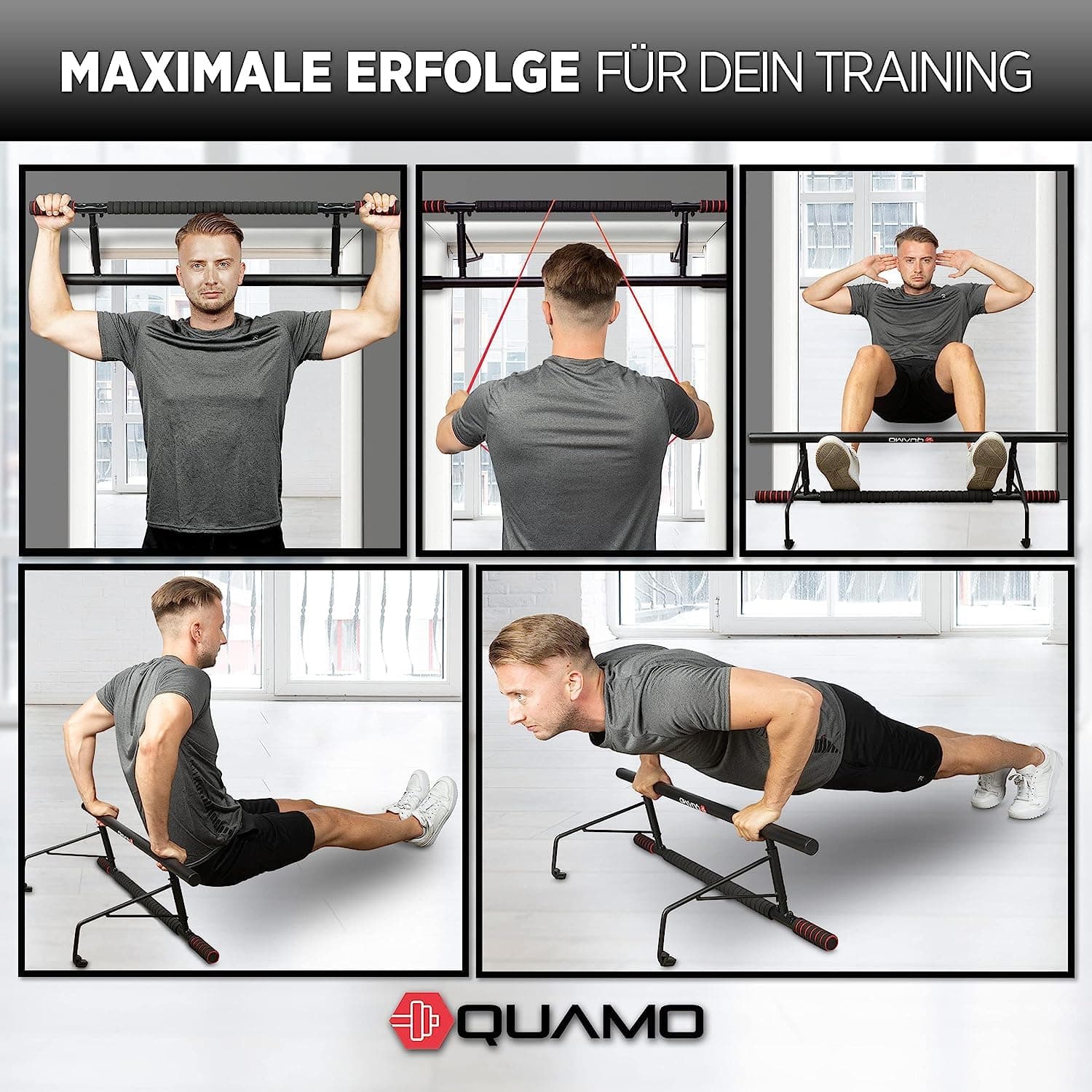 LAVUR Home & Living QUAMO BY LAVUR Klimmzugstange für Türrahmen – Bild 6