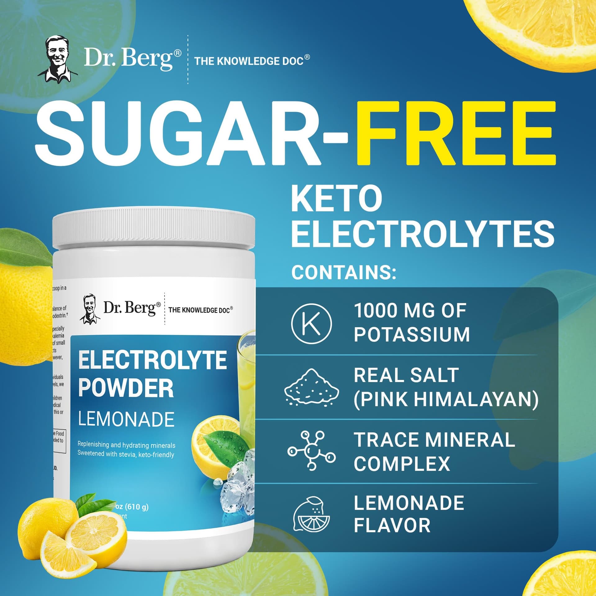 Dr. Berg Nutritionals Dr. Berg Zero Sugar Hydration Keto Electrolyte Powder – Bild 7