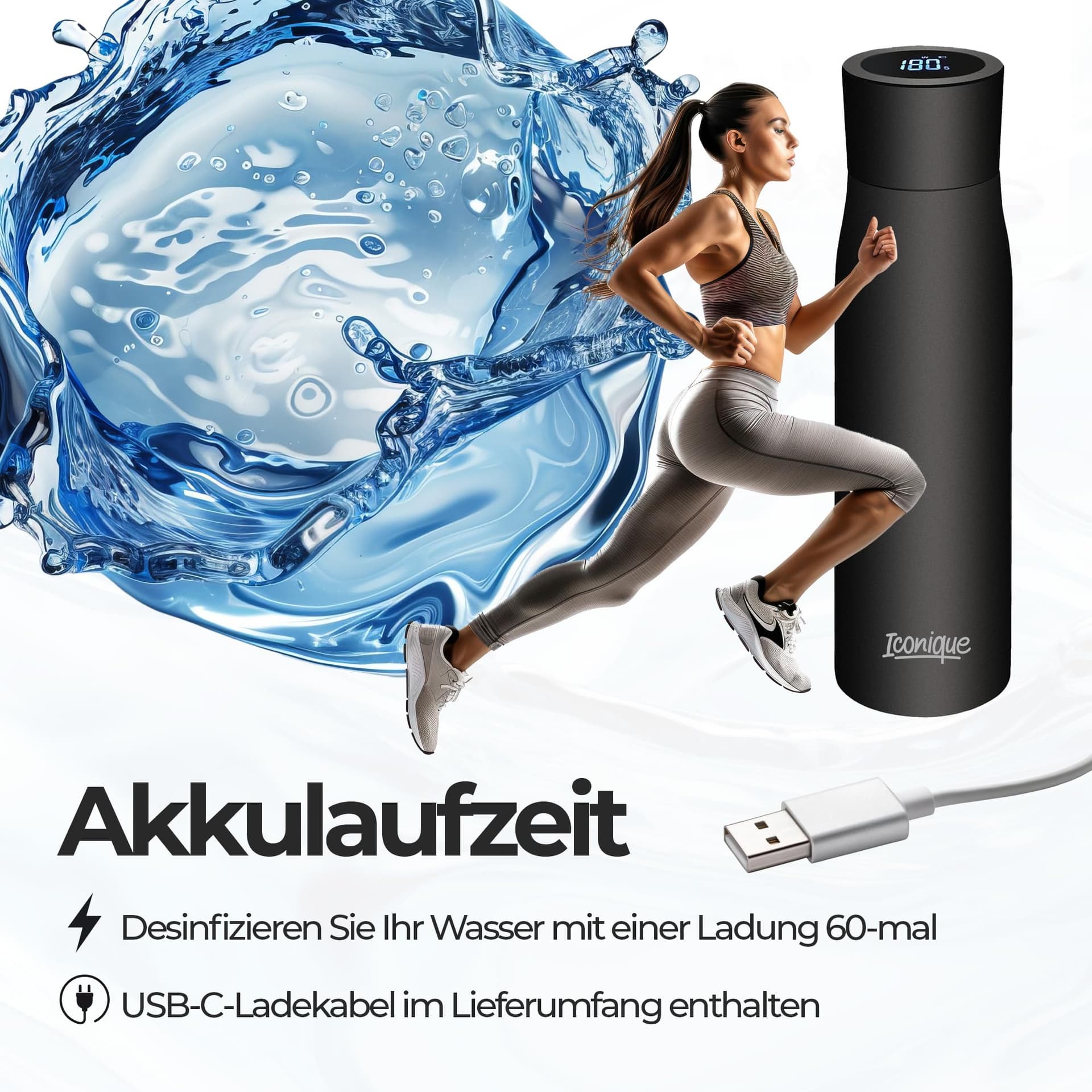 Iconique UV-Gefilterte Wasserflasche – Bild 5