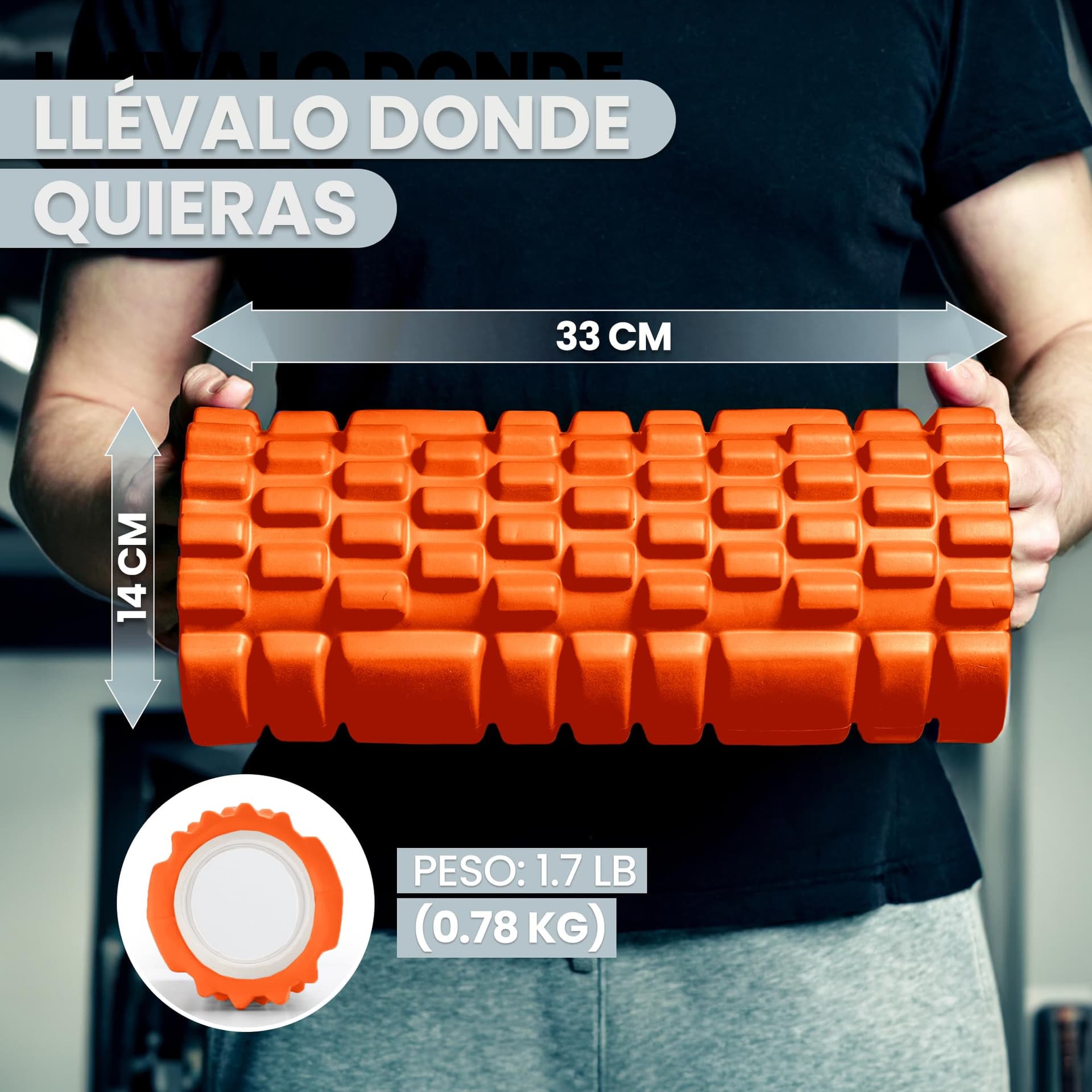 unycos Rodillo para Masajes Musculares【33x14 cm】Resiste 130 kg – Bild 5
