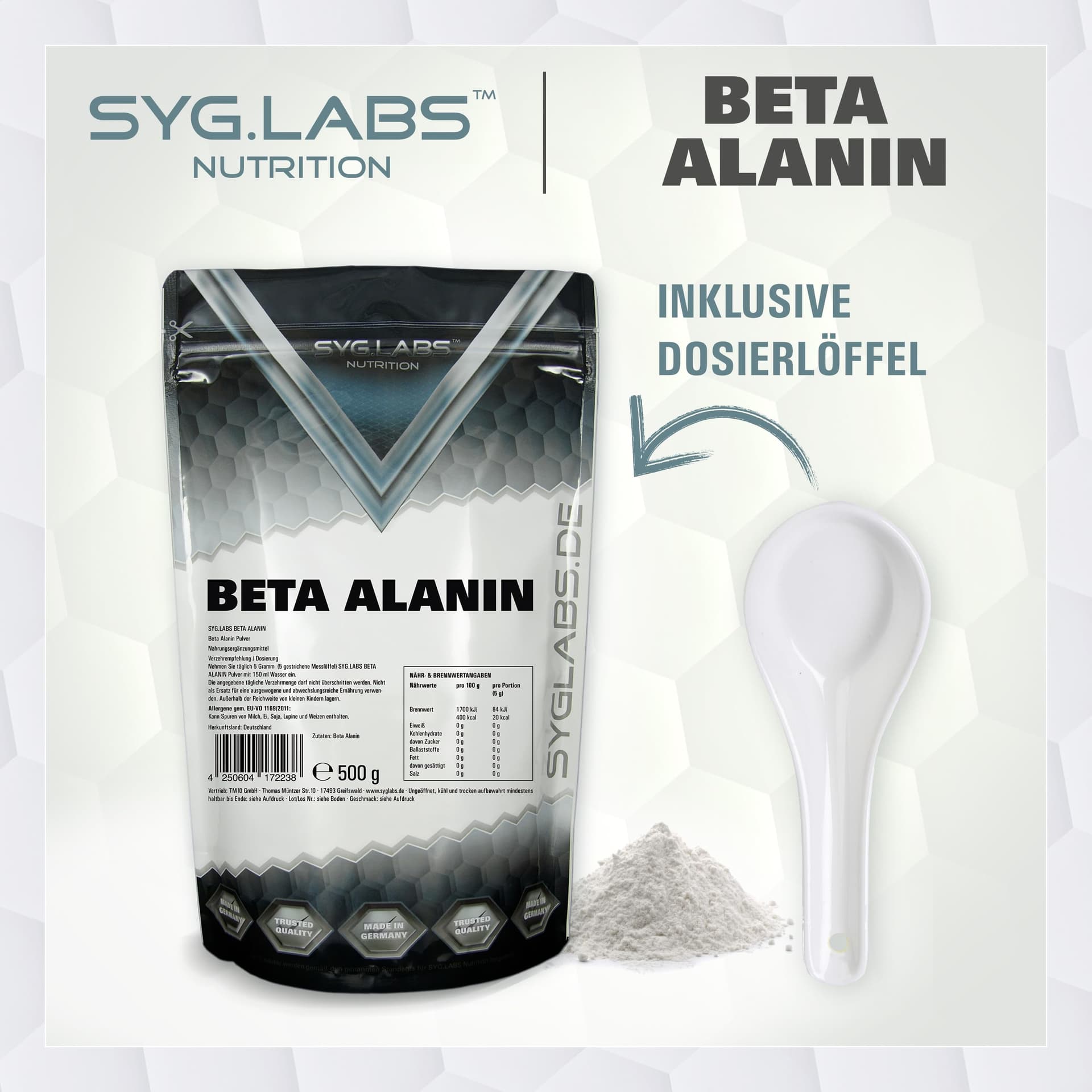 Syglabs Nutrition Beta Alanin - 500g – Bild 4