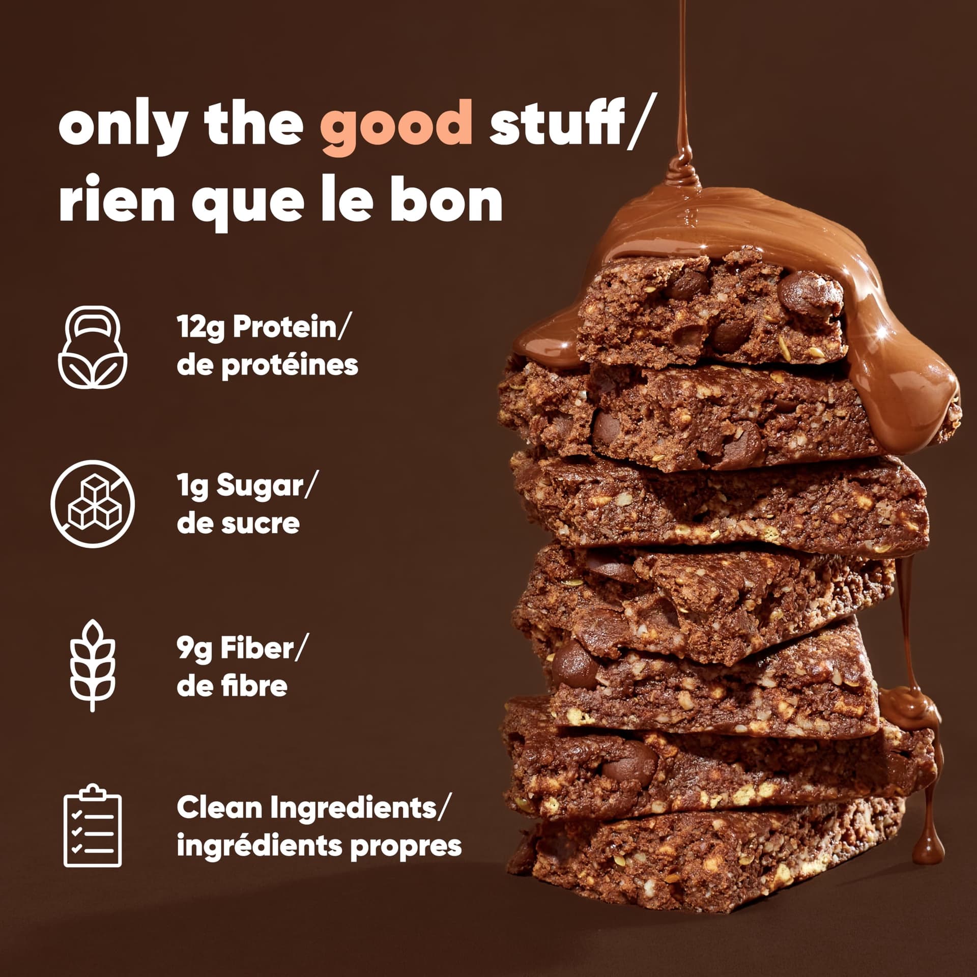 IQBAR Clean Plant Protein Bars - Chocolate Lovers Variety - 12 Count – Bild 2