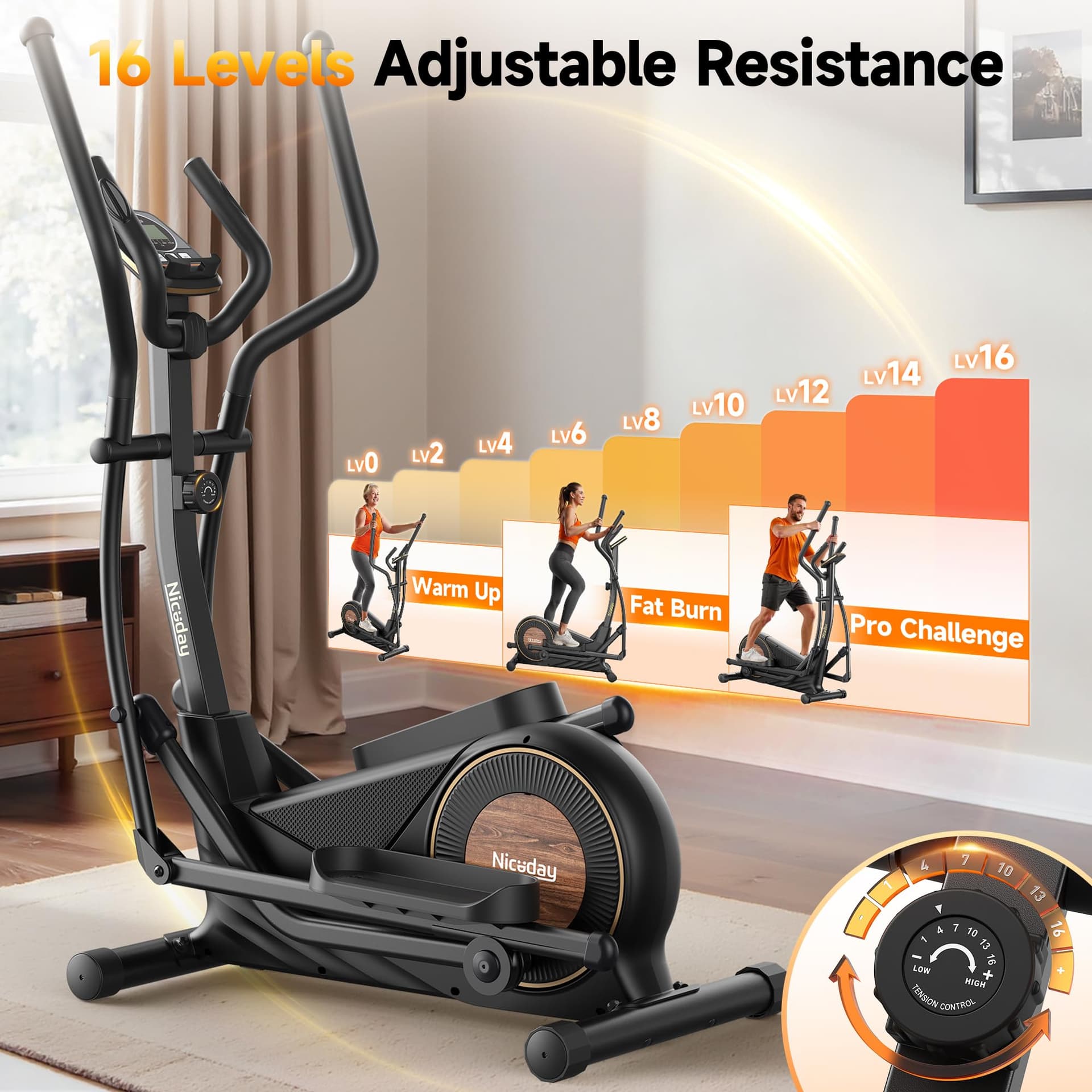 Niceday Elliptical Exercise Machine – Bild 5