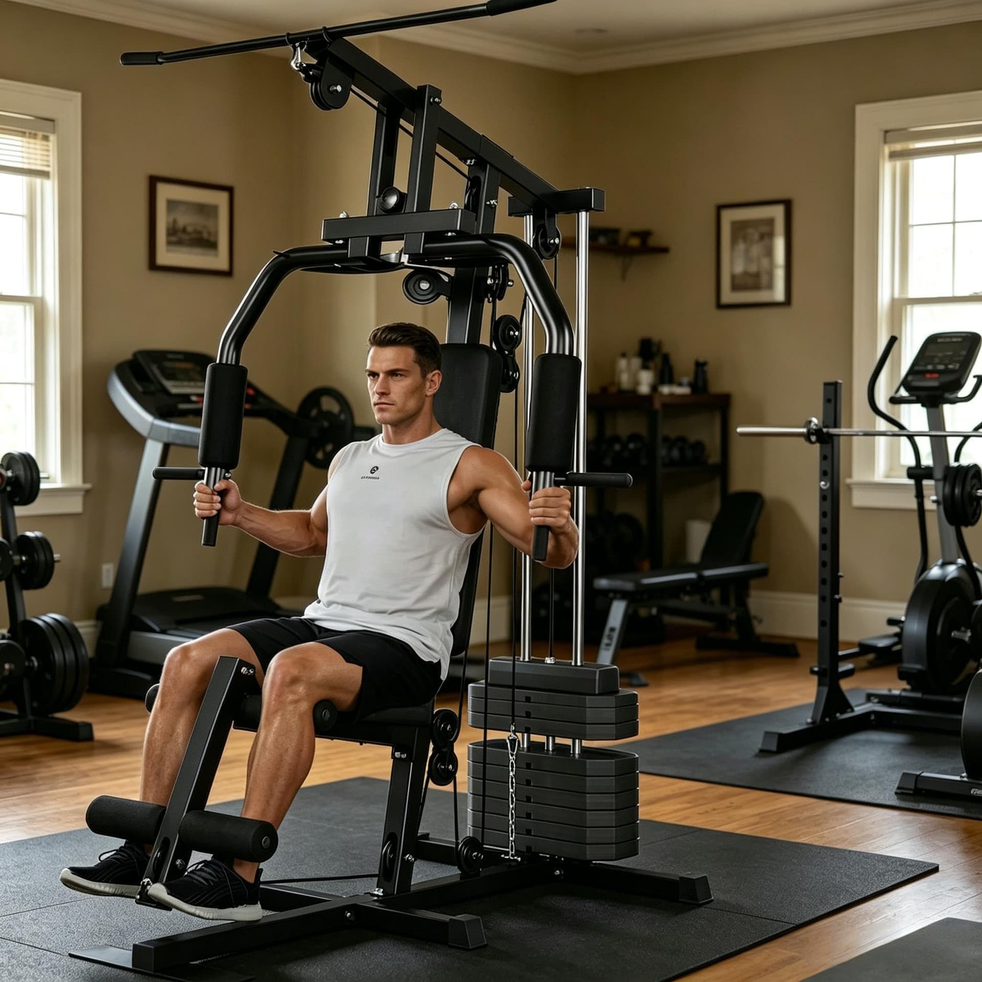 EliteEdge Home Gym Equipment, Multifunctional Workout Station with 100LBS – Bild 3