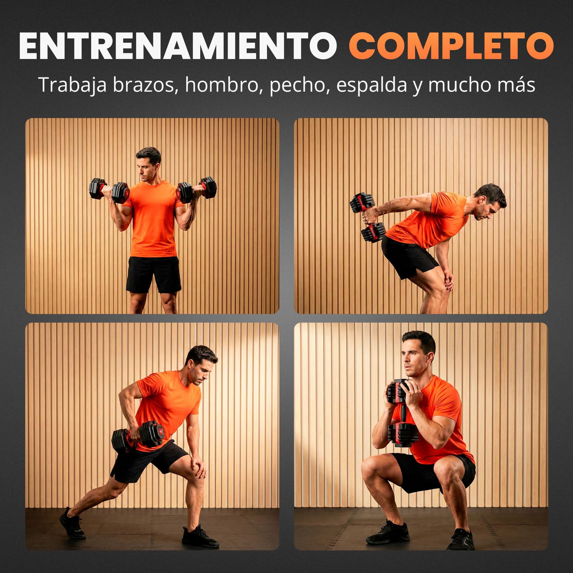 JUPPLIES Mancuerna Ajustable Hasta 24 kg – Bild 7