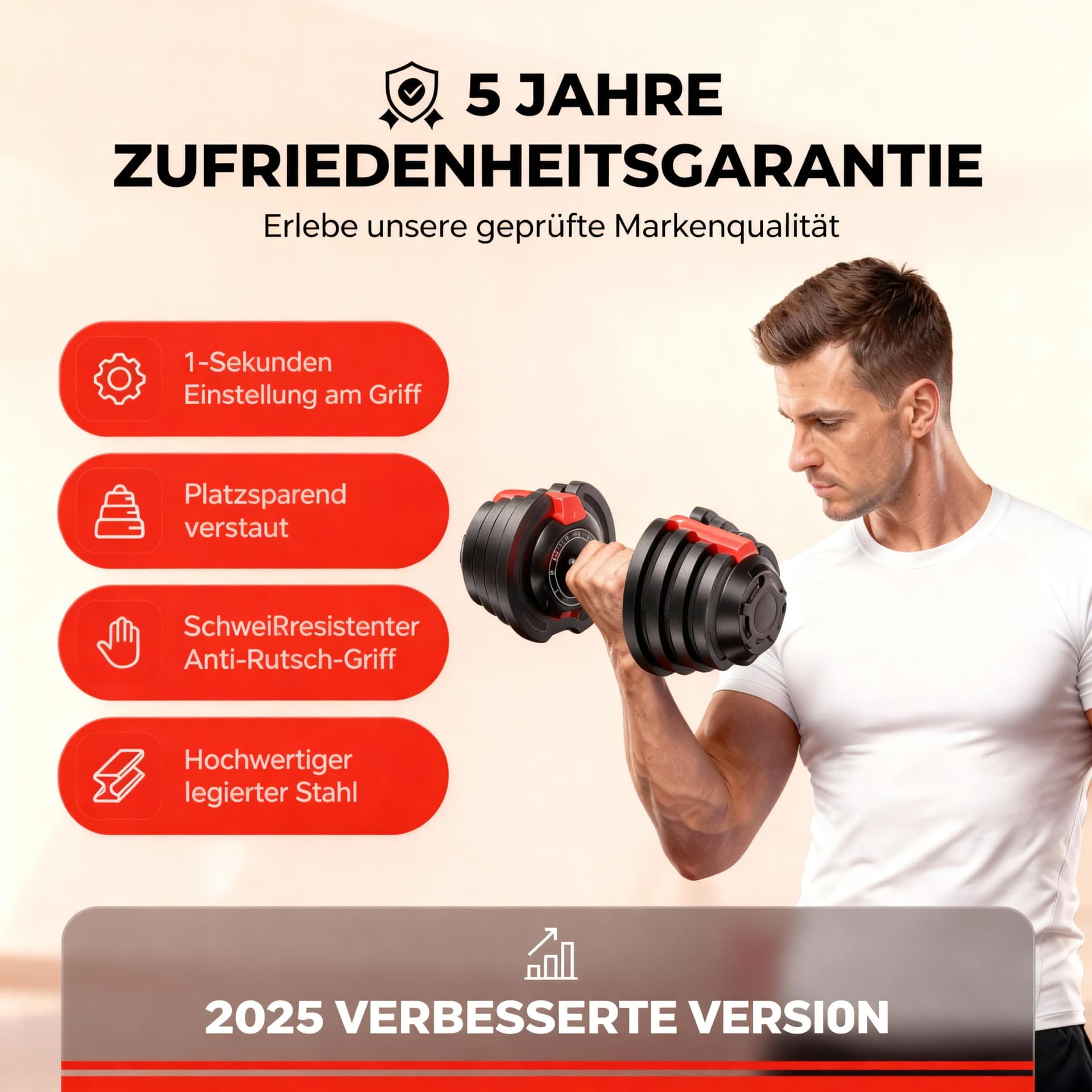 SPORTSCHMIEDE Hanteln Set 1,5-12,5kg – Bild 2