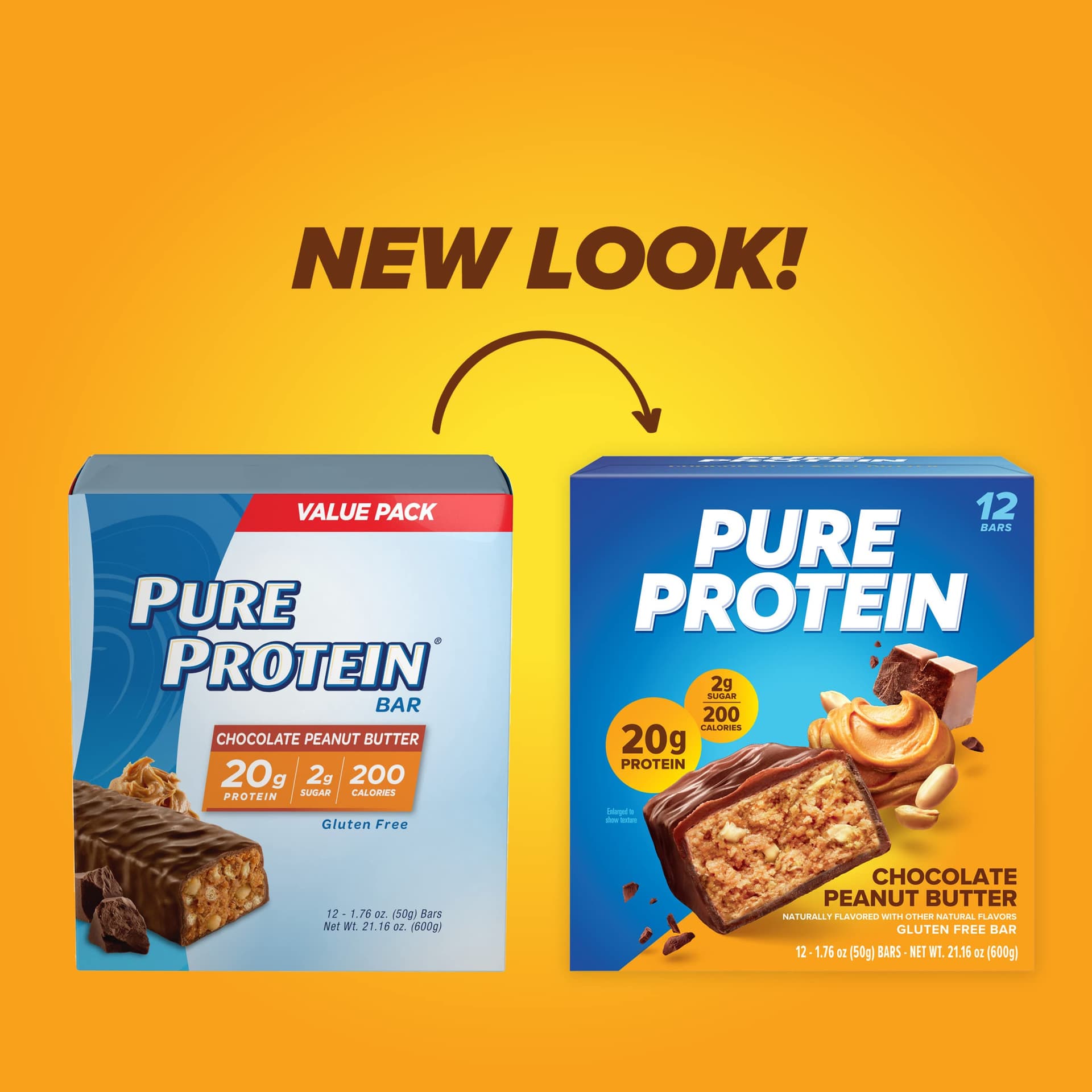 Pure Protein Chocolate Peanut Butter Protein Bars – 20g – Bild 2